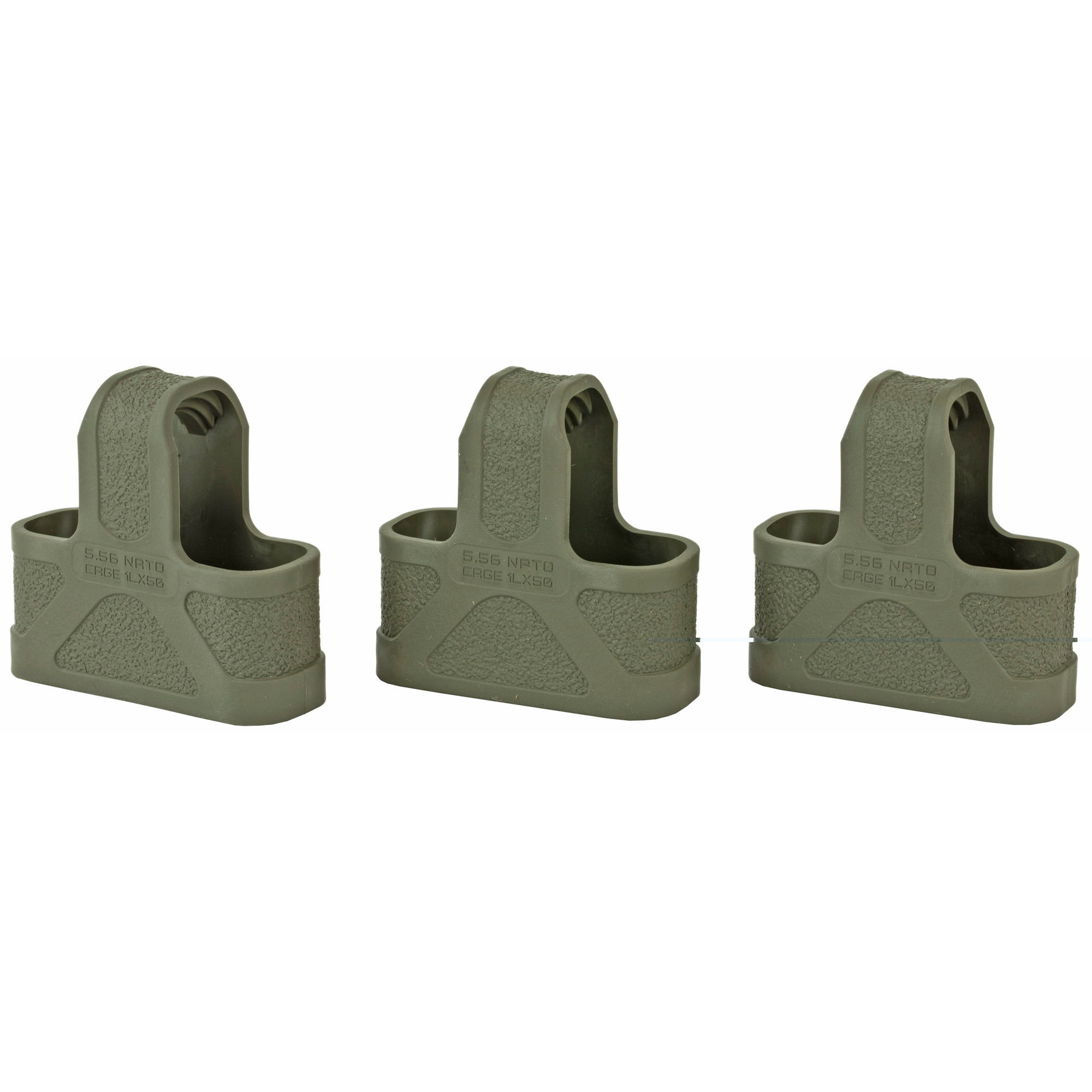 Magpul MAG001-ODG Original Magpulmade of Rubber with OD Green Finish for 5.56x45mm NATO Mags 3 Per Pack