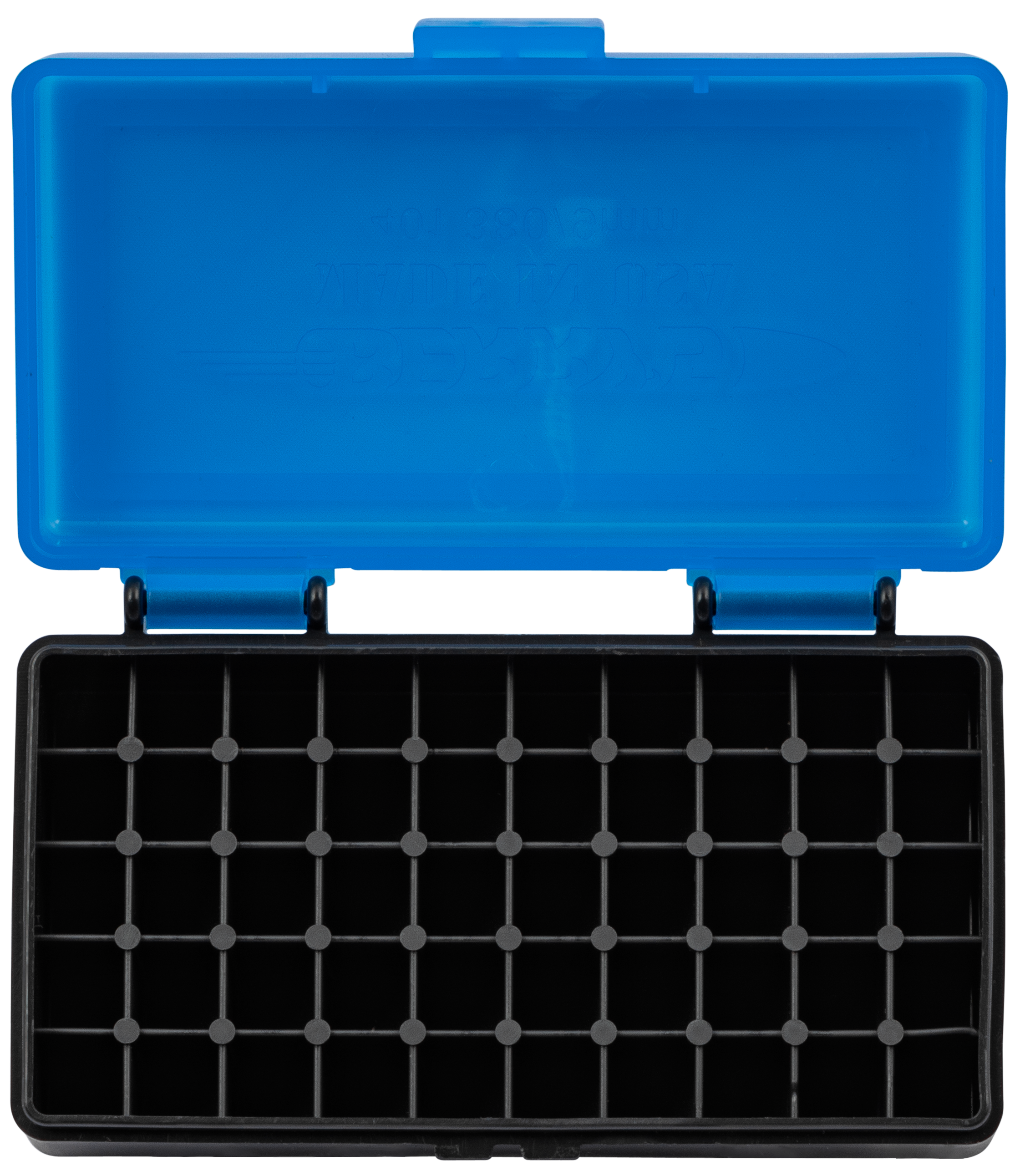 Berrys 53852 401 Ammo Box 9mm Luger,380 ACP 50rd Blue Lid w/Black Bottom
