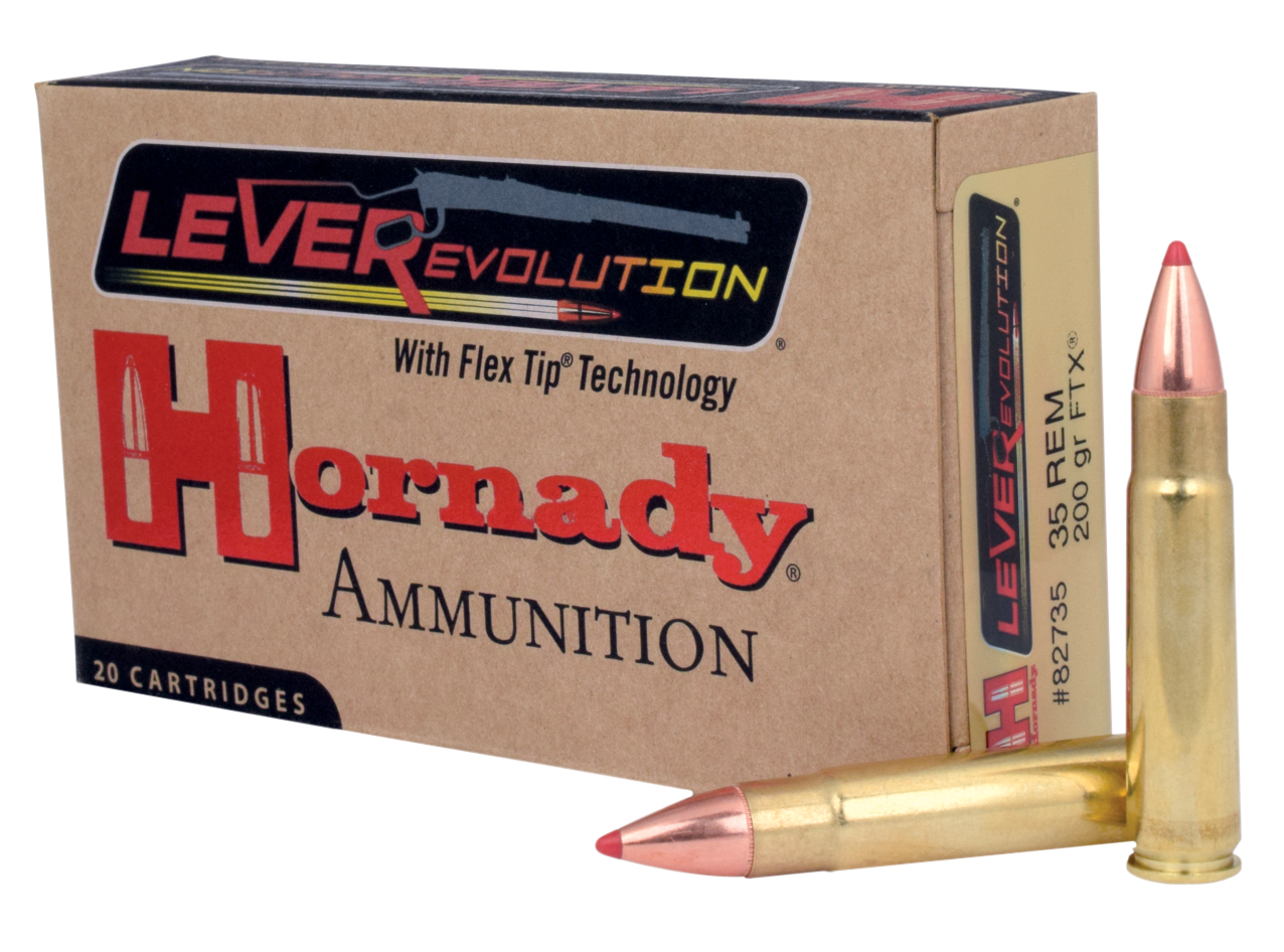 Hornady LEVERevolution Ammunition 35 Remington 200 Grain FTX 20RD