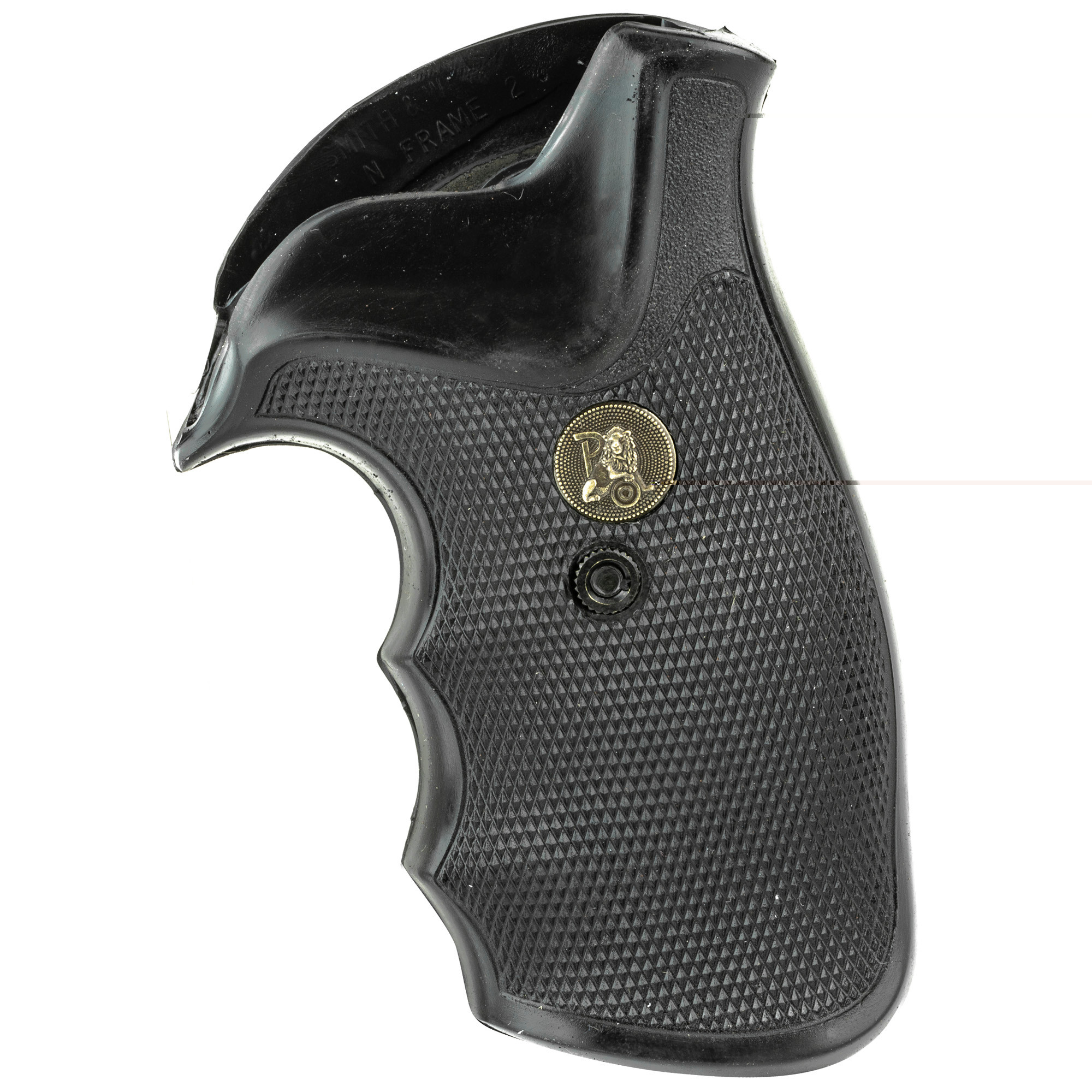 Pachmayr Gripper Grips with Finger Grooves S&W N-Frame Square Butt Rubber Black