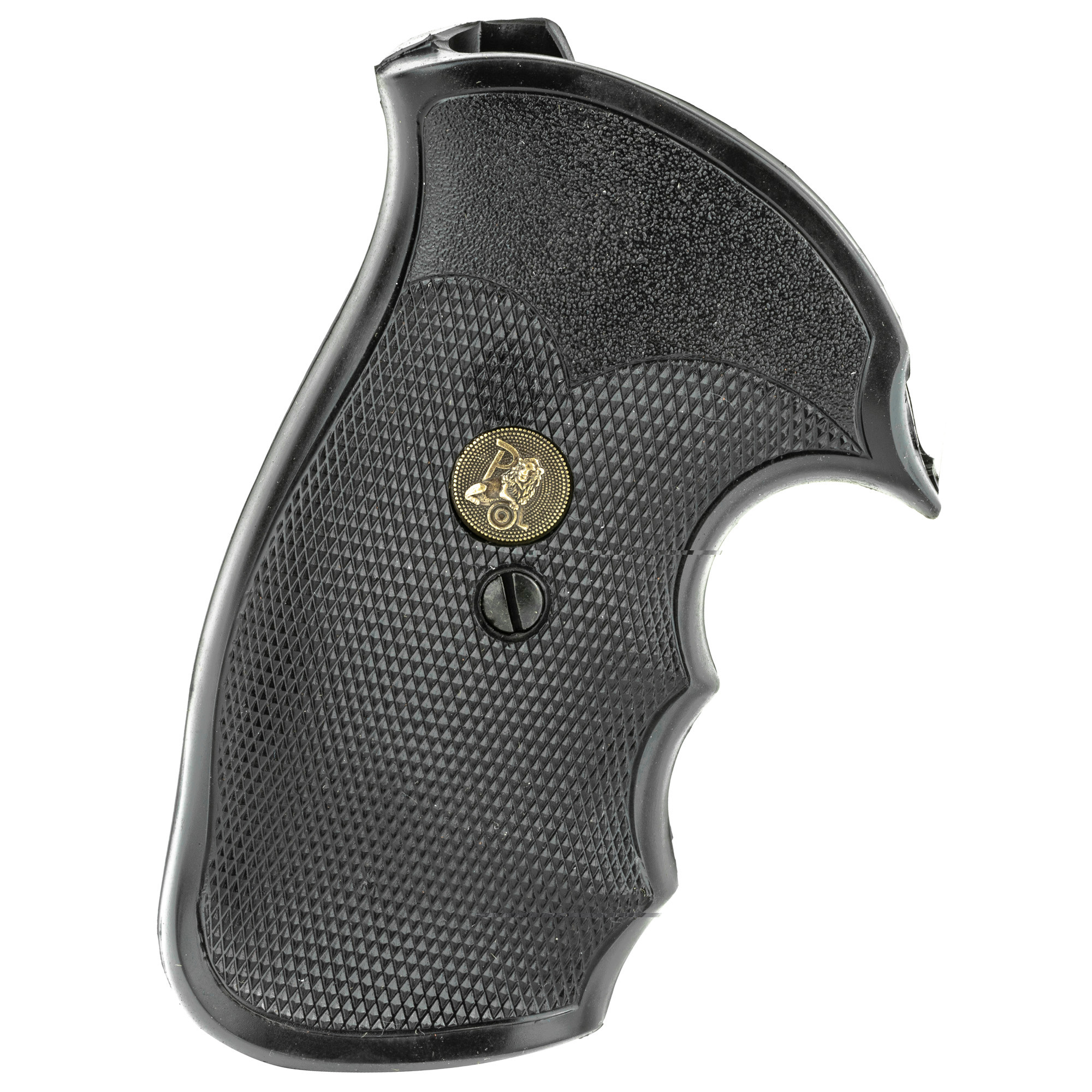 Pachmayr Gripper Grips with Finger Grooves S&W N-Frame Square Butt Rubber Black