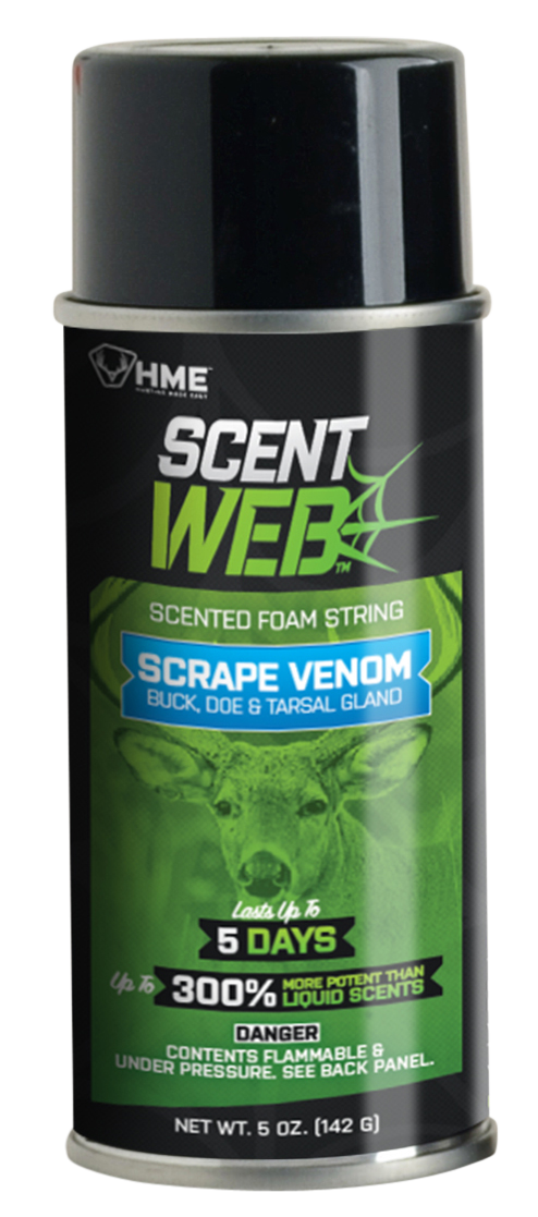 HME SWSCRPVEN Scent Web Scrape Venom Deer Cover Scent Buck, Doe & Tarsal Gland Scent 5 oz Aerosol