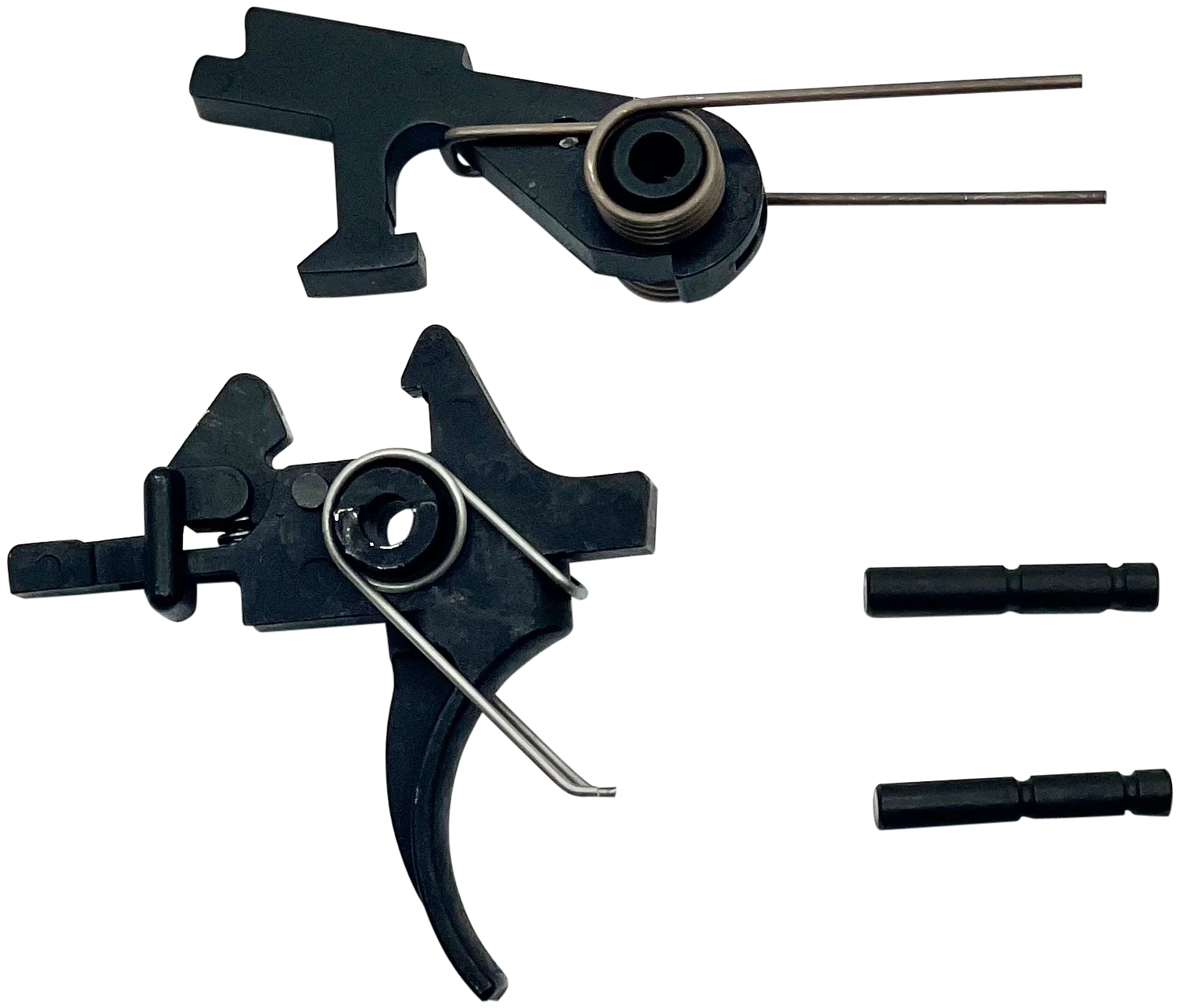 LBE Unlimited AR2STG Replacement Trigger Two-Stage Group, Curved Adj., Fits AR-15