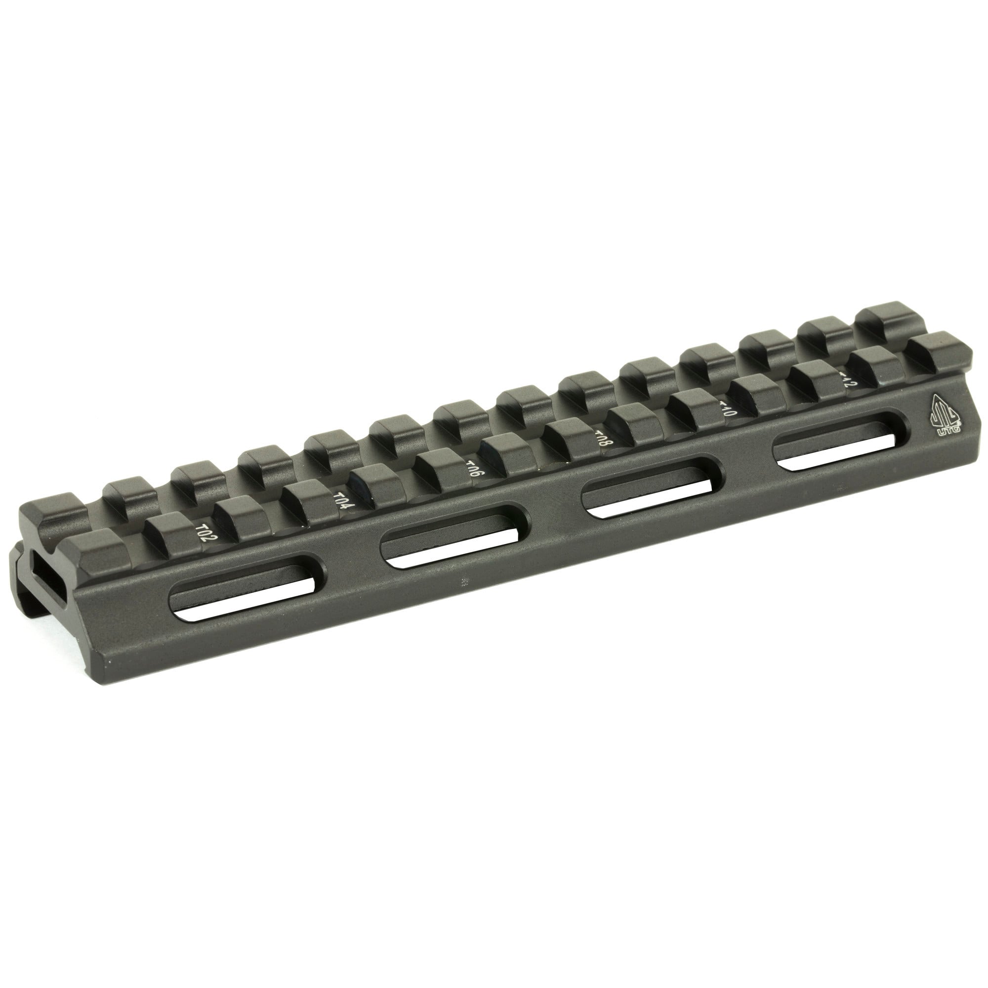 UTG Super Slim Picatinny Riser Mount Matte Black, 13 Slots, .5" Height