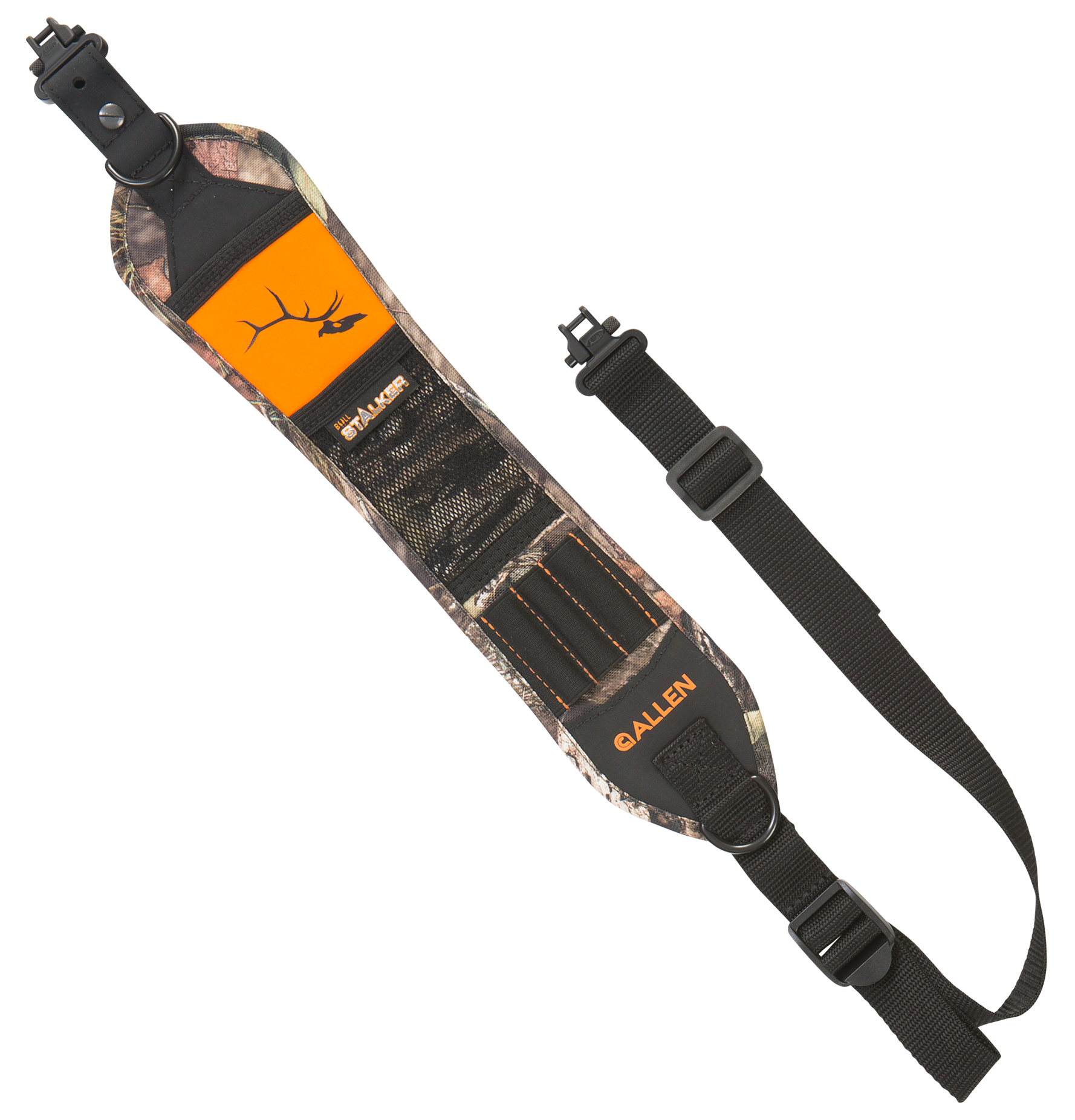 Allen 8690 Hypa-Lite Bull Stalker Sling made of Mossy Oak Mountain Country Hypalon with 22"-38" OAL, 3.25" W,Adjustable Design & Swivels for Rifles