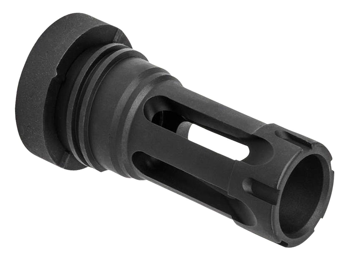 Yankee Hill 430224A Phantom Q.D. Flash Hider Black Steel with 5/8"-24 tpi Threads, Aggressive Teeth & Dust Enclosure for 30 Cal AR-Platform
