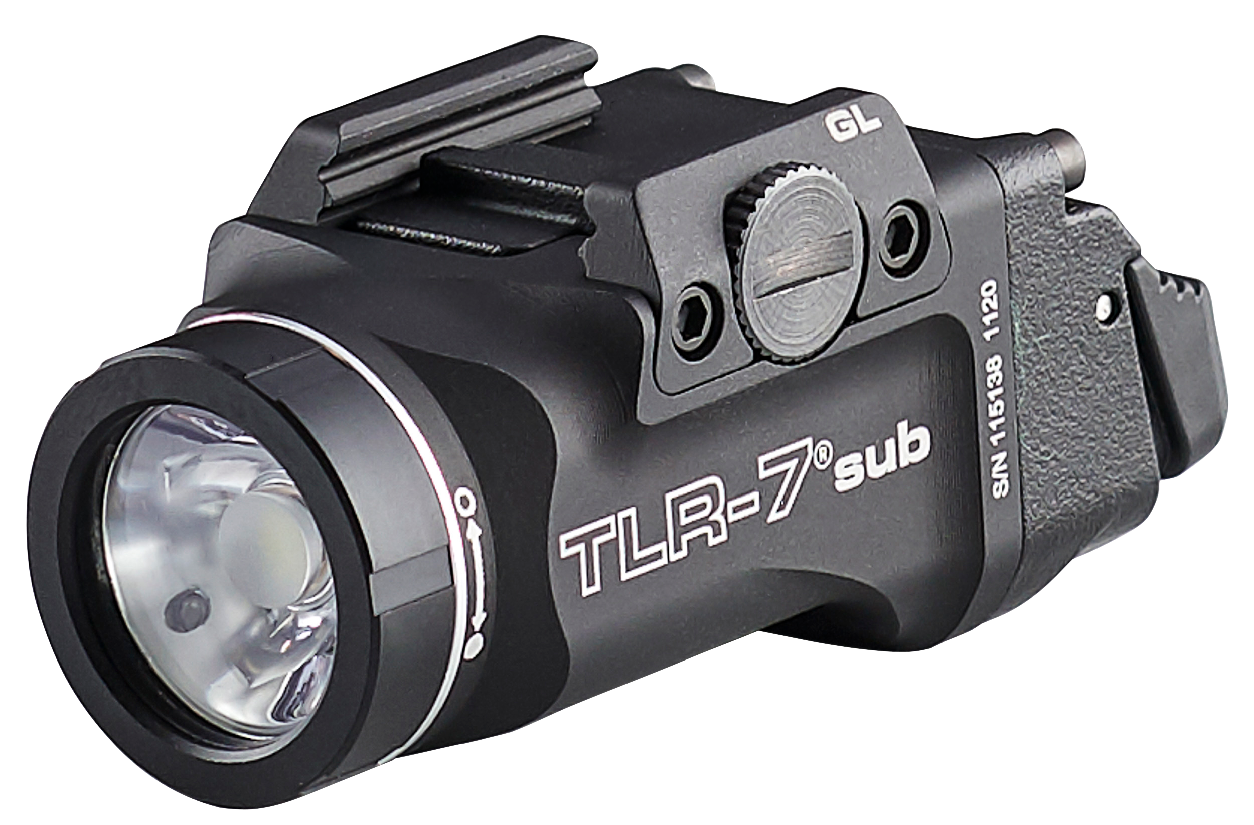 Streamlight 69400 TLR-7 Weapon Light Fits Glock 43X/48 MOS/Rail 500 Lumens Output White LED Light 141 Meters Beam Rail Grip Clamp Mount Black Anodized Aluminum