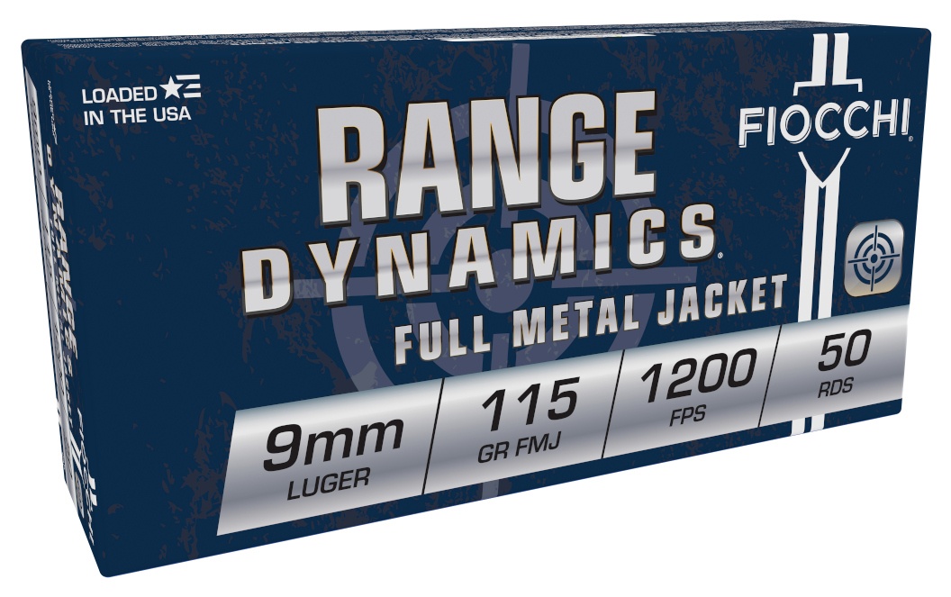 Fiocchi Training Dynamics Ammunition 9mm Luger 115 Grain Full Metal Jacket