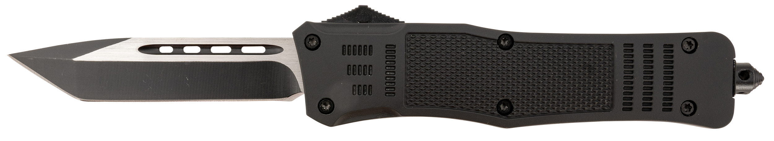 Steel River Knives T620BT Spartan3.75" Tanto Black/Silver Blade 5.5" Black Aluminum Zinc Alloy Handle