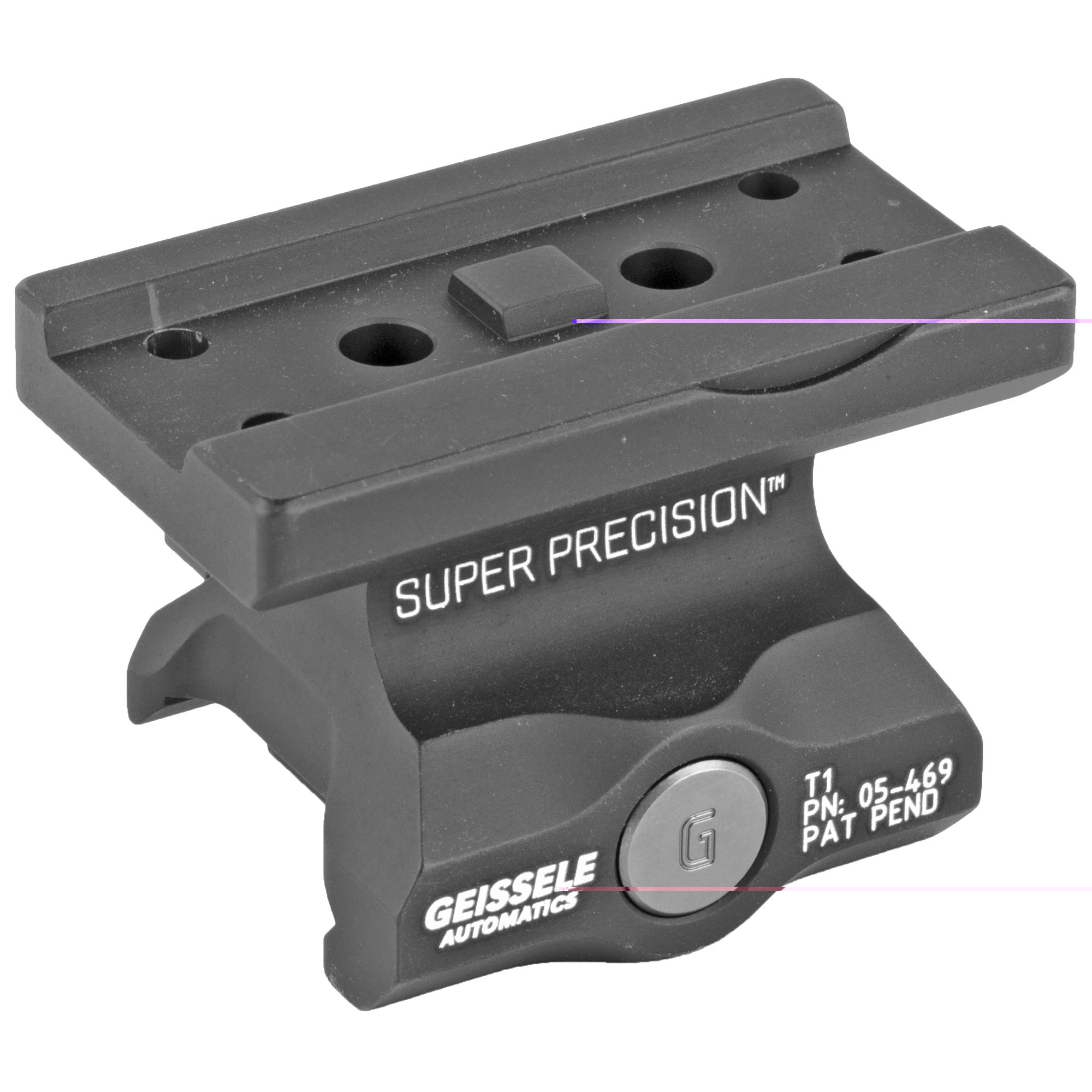 Geissele Super Precision T1 Mount Black, 7075-T6, Lower 1/3 Co-Witness