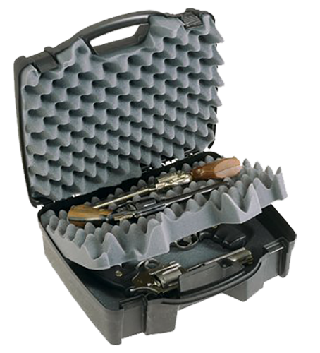 Plano 140402 Protector Pistol Case made of Polymer with Black Finish & Foam Padding 16.75" x 6" x 14.50" Interior Dimensions Holds 4 Handguns