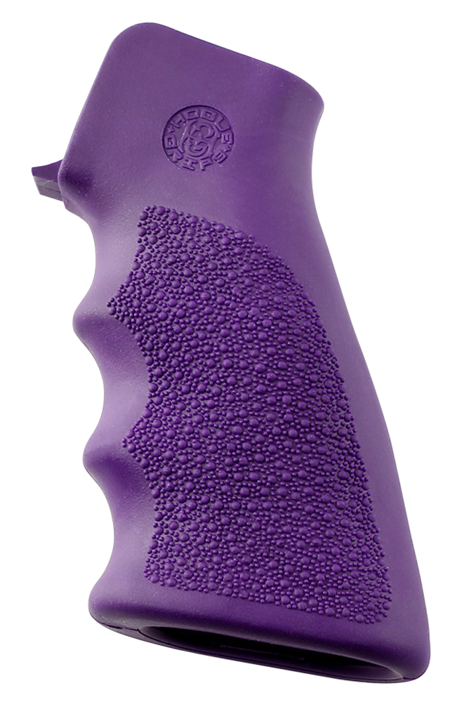 Hogue 15006 OverMolded Grip Cobblestone Purple Rubber with Finger Grooves for AR-15, M16