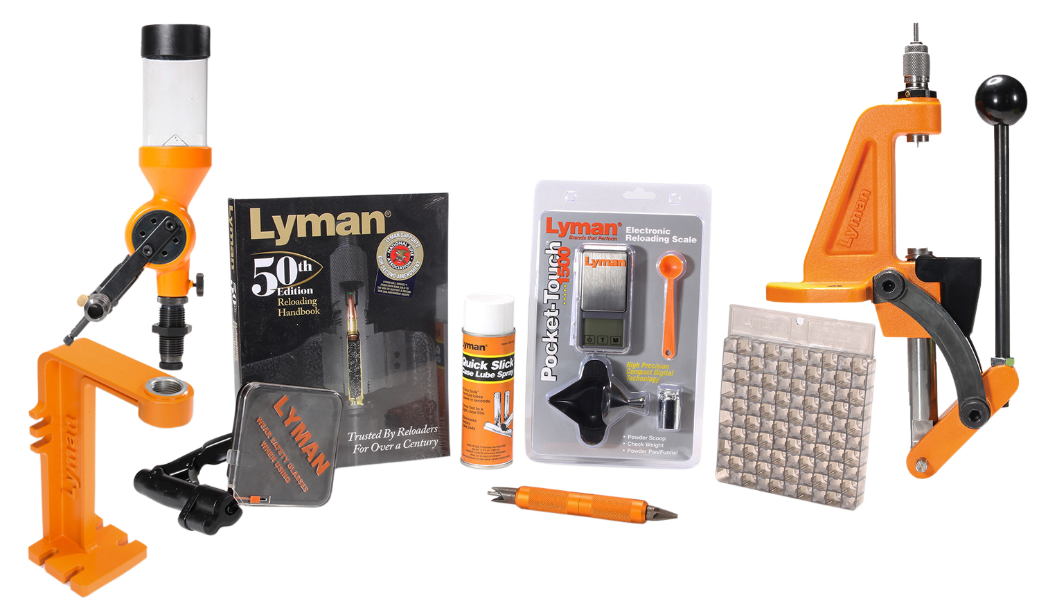 Lyman 7810350 Brass Smith Ideal C-Frame Reloading Press Kit Cast Iron