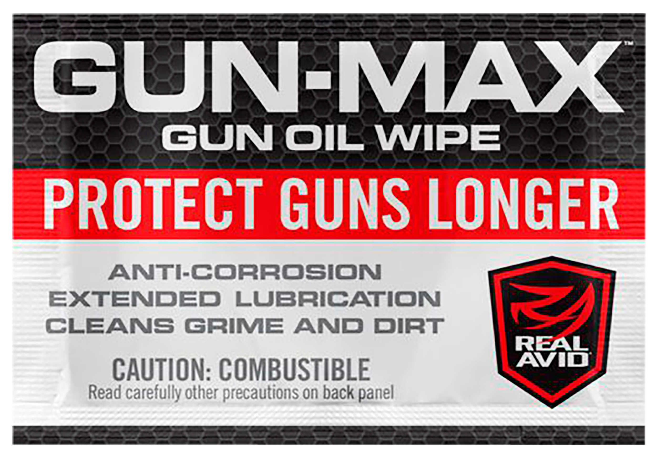 Real Avid AVGMW25 Gun-Max Gun Oil Against Corrosion & Lubricates Wipes 25 Count