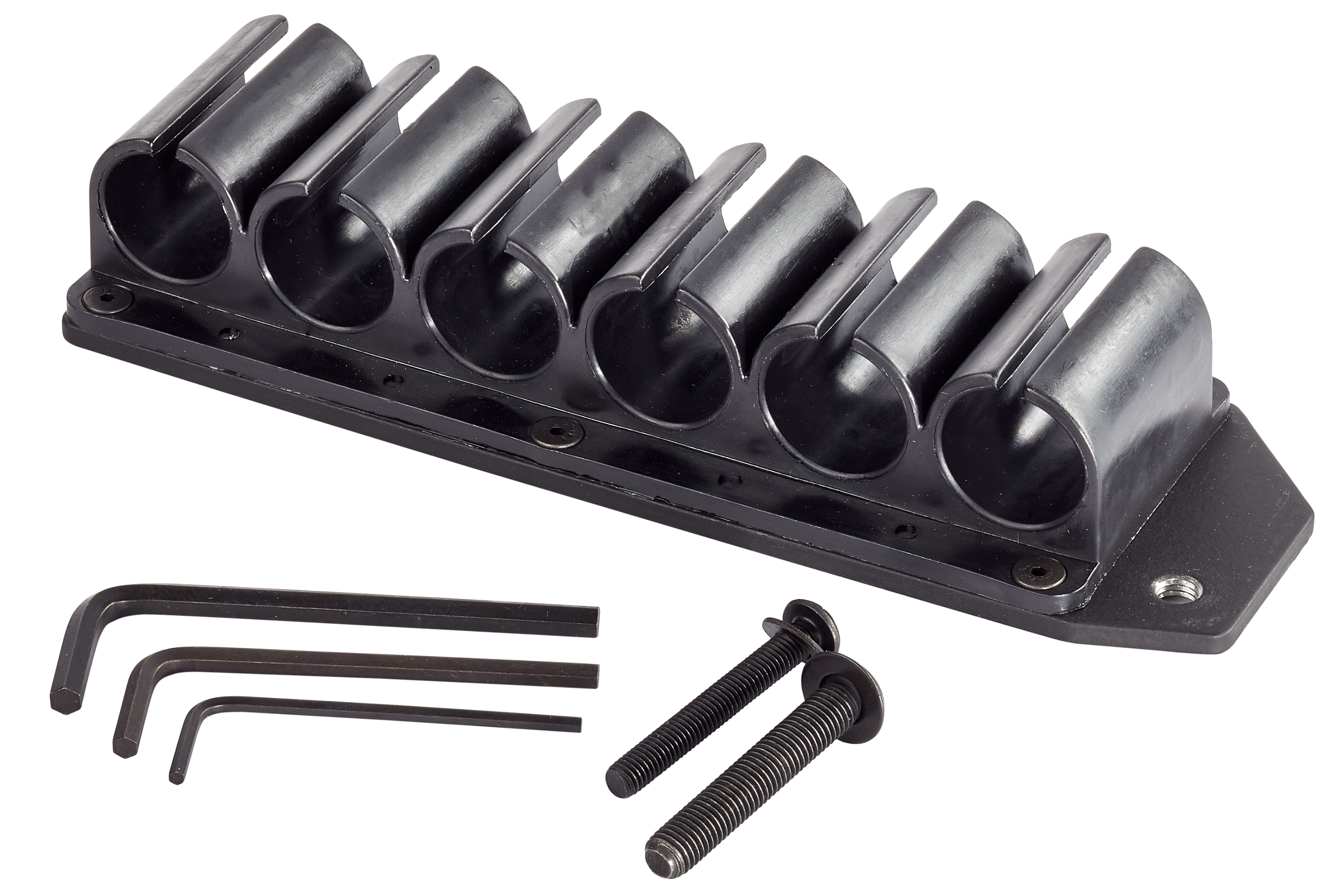 Scattergun Technologies Side Saddle Shotshell Carrier Remington 870, 1100, 1187 12 Gauge 6-Round Polymer Black