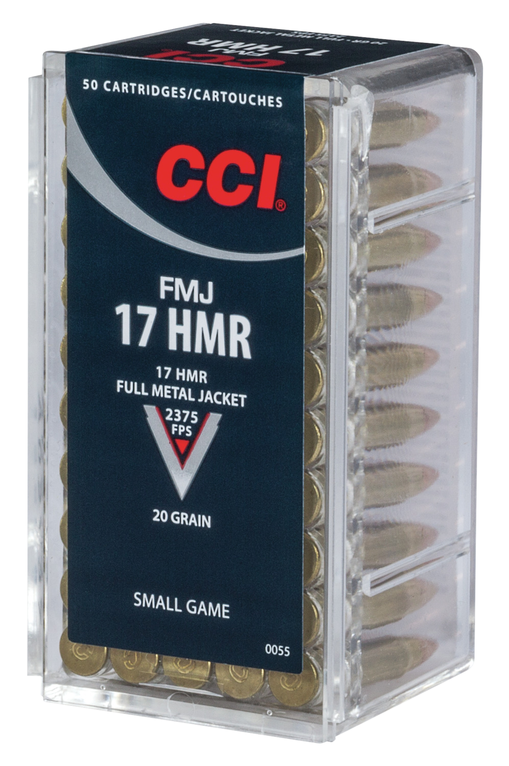 CCI 0055 Gamepoint Rimfire 17 HMR 20 gr FMJ50rd Bx