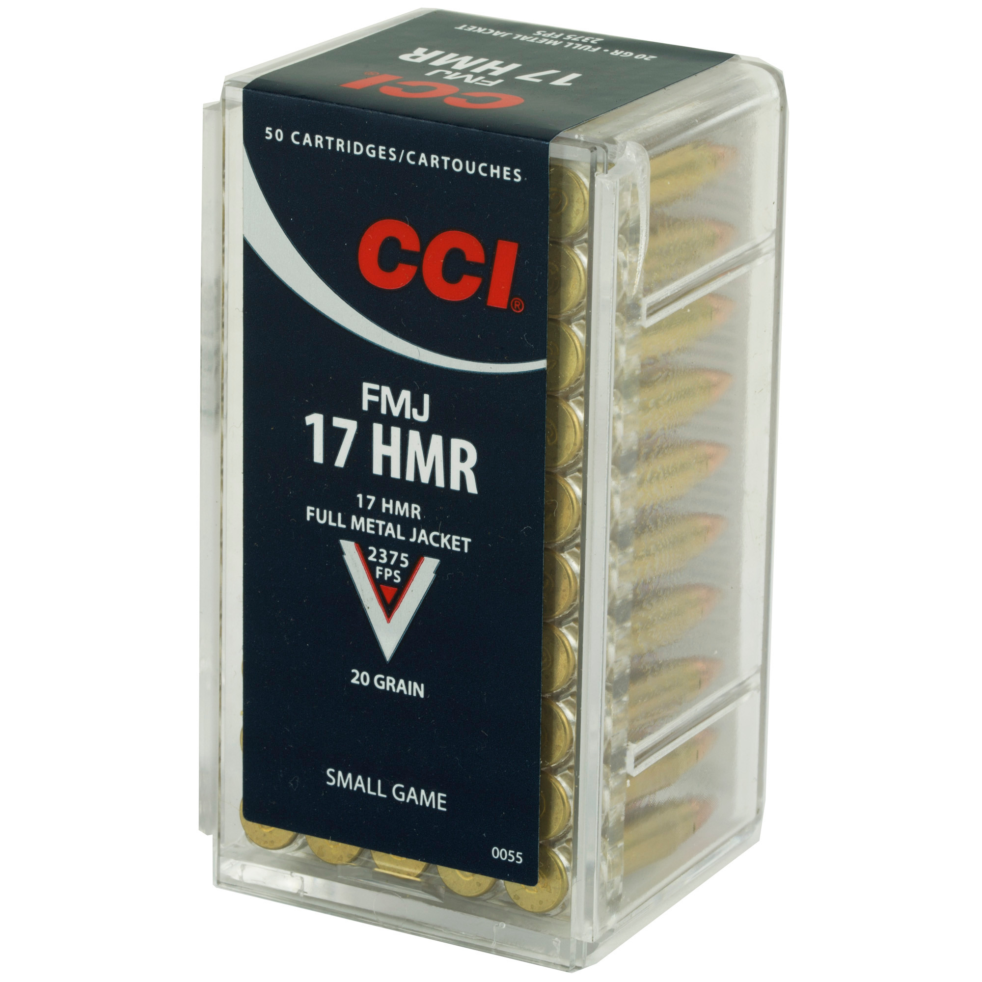 CCI 0055 Gamepoint Rimfire 17 HMR 20 gr FMJ50rd Bx