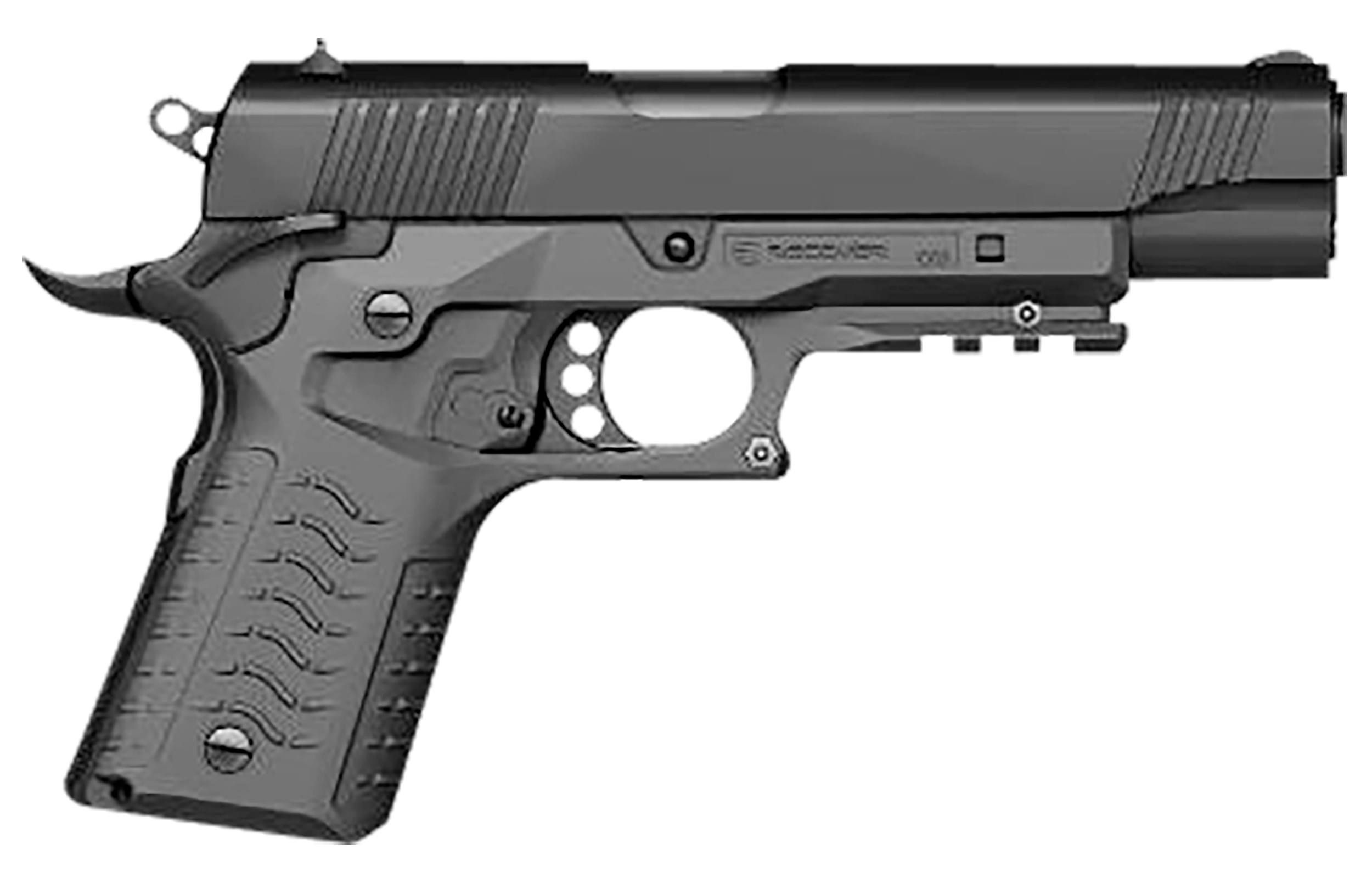 Recover Tactical CC3H04 Grip & Rail SystemGray Polymer Picatinny for Standard Frame 1911