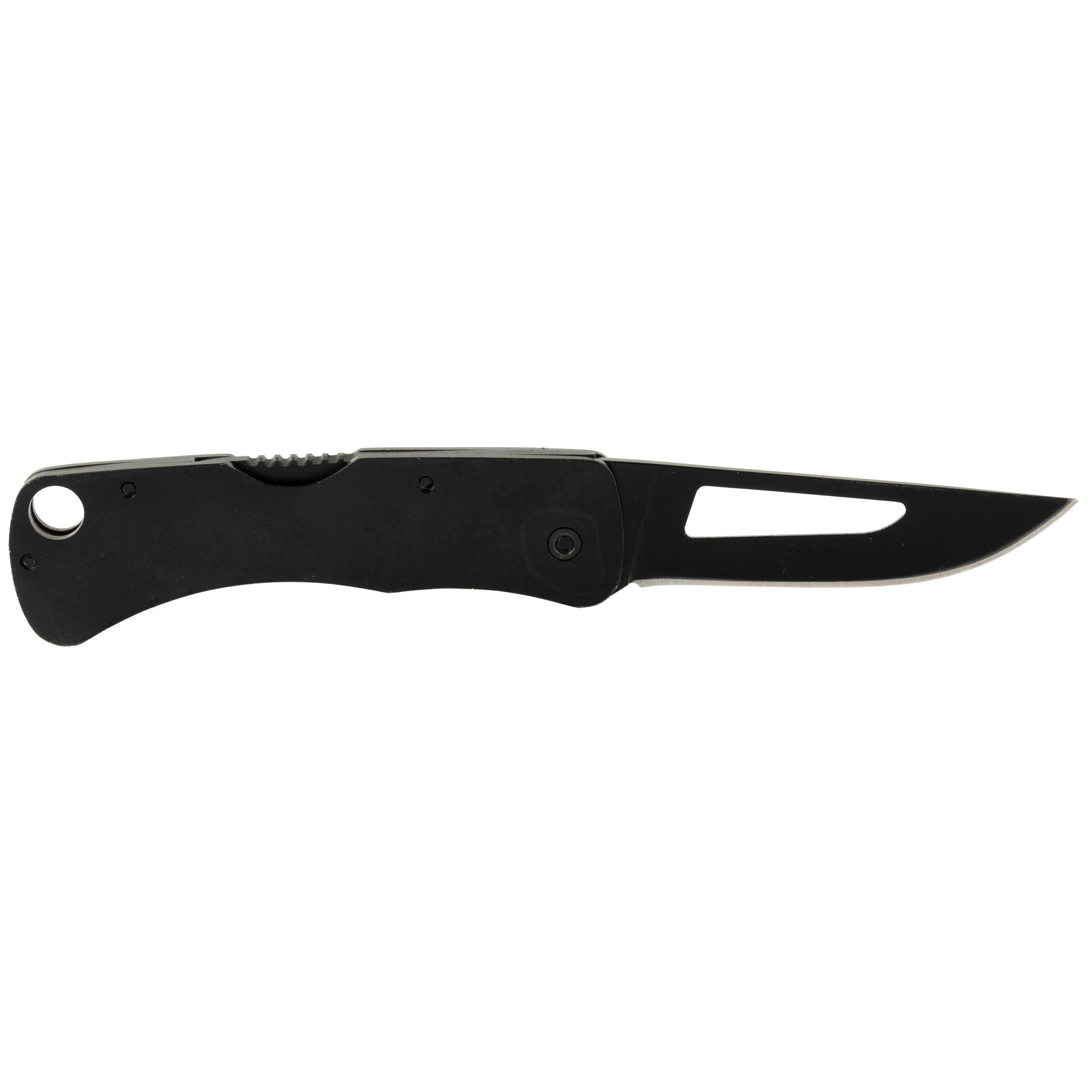 S.O.G SOGCE1012C Centi II 2.10" Folding Straight Back Plain Black Hardcased Stainless Steel Blade/Black Stainless Steel Handle