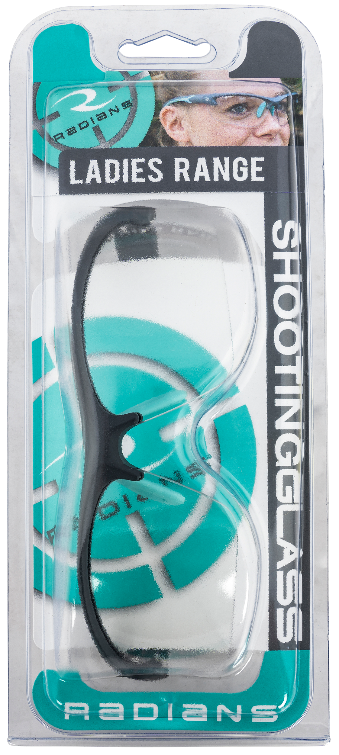 Radians WS2310CS Ladies Range Eyewear Women Clear Lens Gray with Aqua Accents Frame