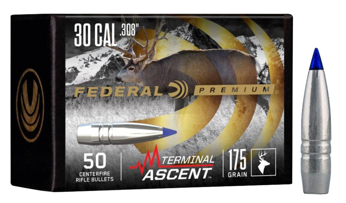 Federal PB308TA1 Therminal Ascent Component Premium 30 Cal .308 175 gr Terminal Ascent 50 Per Box