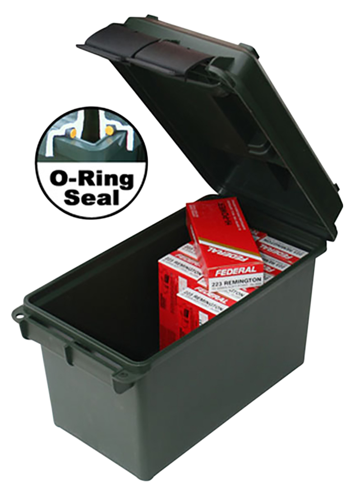 MTM Case-Gard AC50C40 Ammo Can50 Cal Rifle Black Polypropylene 7.4" x 13.5" x 8.5" 25 lbs
