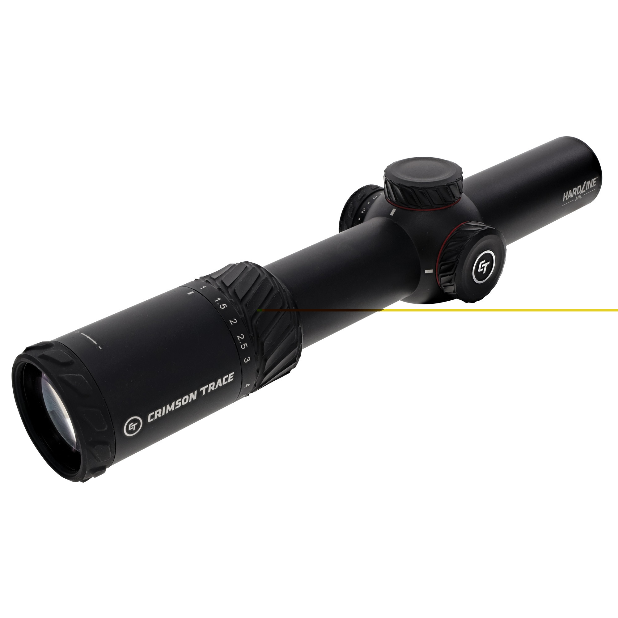 Crimson Trace 013002301 Hardline Black Anodized 1-10x 28mm 34mm Tube Illuminated CT TR1-MIL Reticle