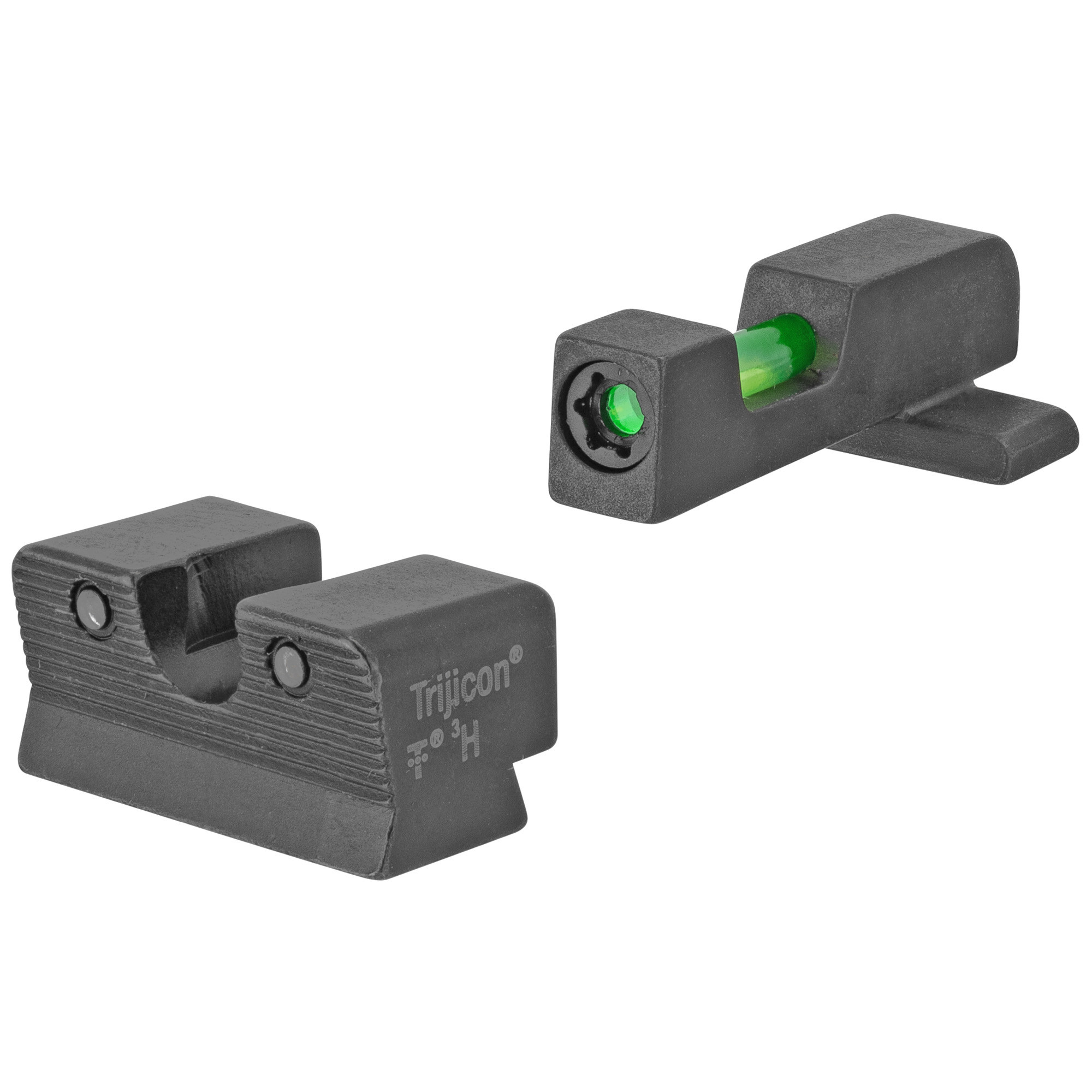 Trijicon DI Night Sight Set Springfield XD, XDM, XD Mod 2 Steel Matte 3-Dot Tritium Green Fiber Optic with Black Retainer