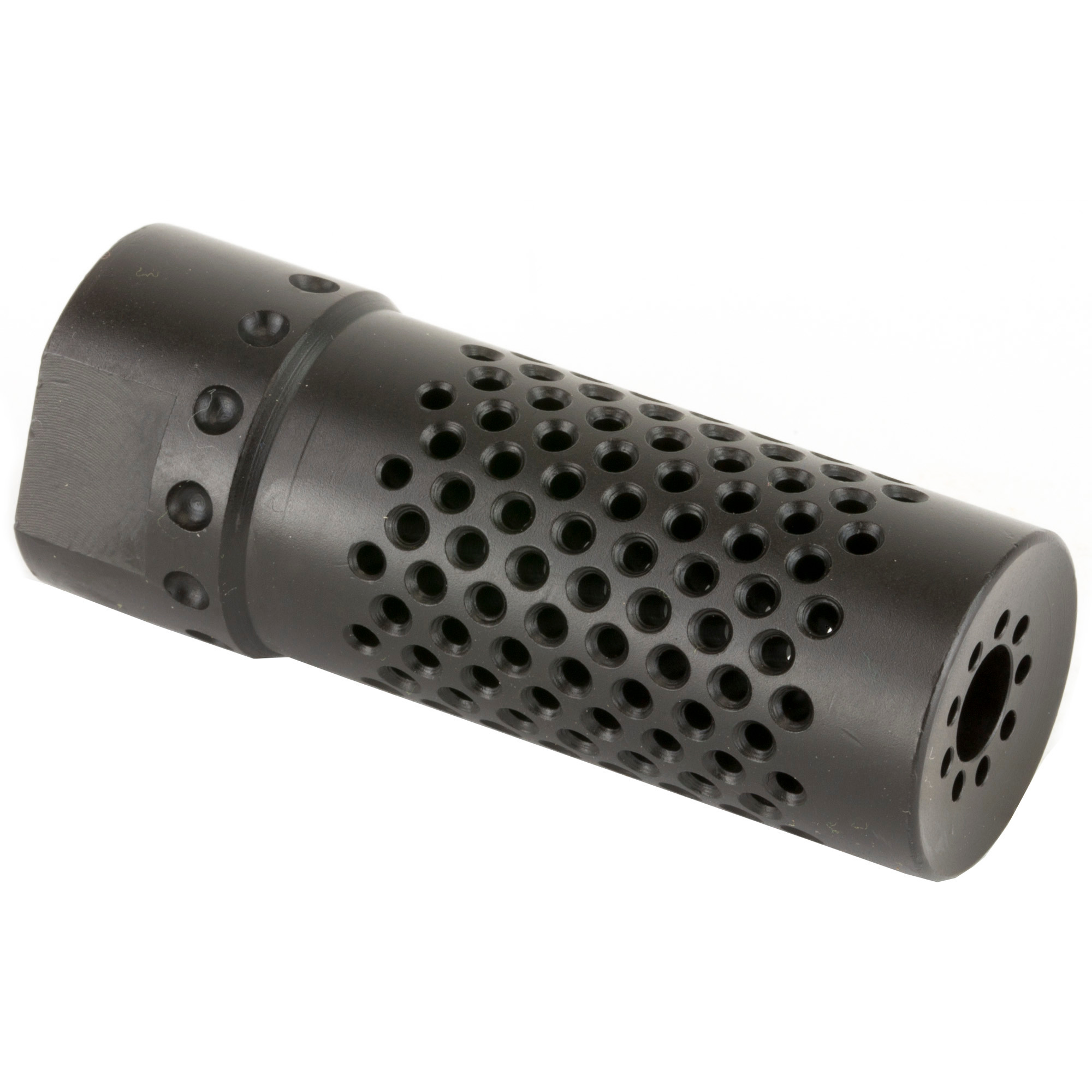 Spikes Tactical SBV1017 Dynacomp Extreme Muzzle Brake Black Nitride 416R Stainless Steel with 1/2"-28 tpi Threads & 2.25" OAL for 5.56x45mm NATO