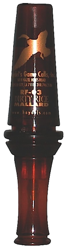Haydel's Game Calls RF03 Dirty RiceOpen Call Double Reed Mallard Sounds Attracts Ducks Brown Plastic
