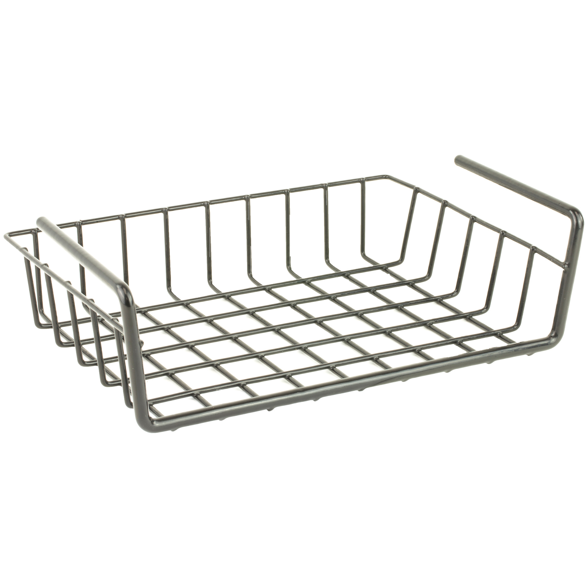 SnapSafe 76012 Hanging Shelf Basket Vault Organizer 12 W x 9 in. D x 2.5 in. H Steel Black in. X 11")
