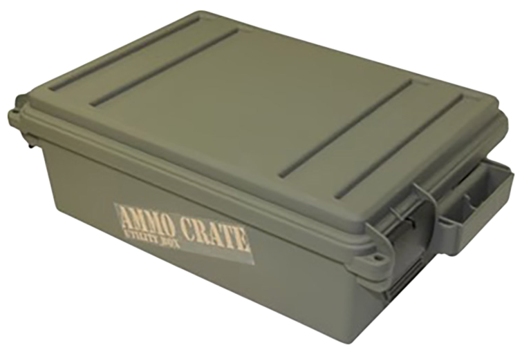 MTM Case-Gard ACR4-18 Ammo Crate Utility Box 12 Gauge Army Green Polypropylene
