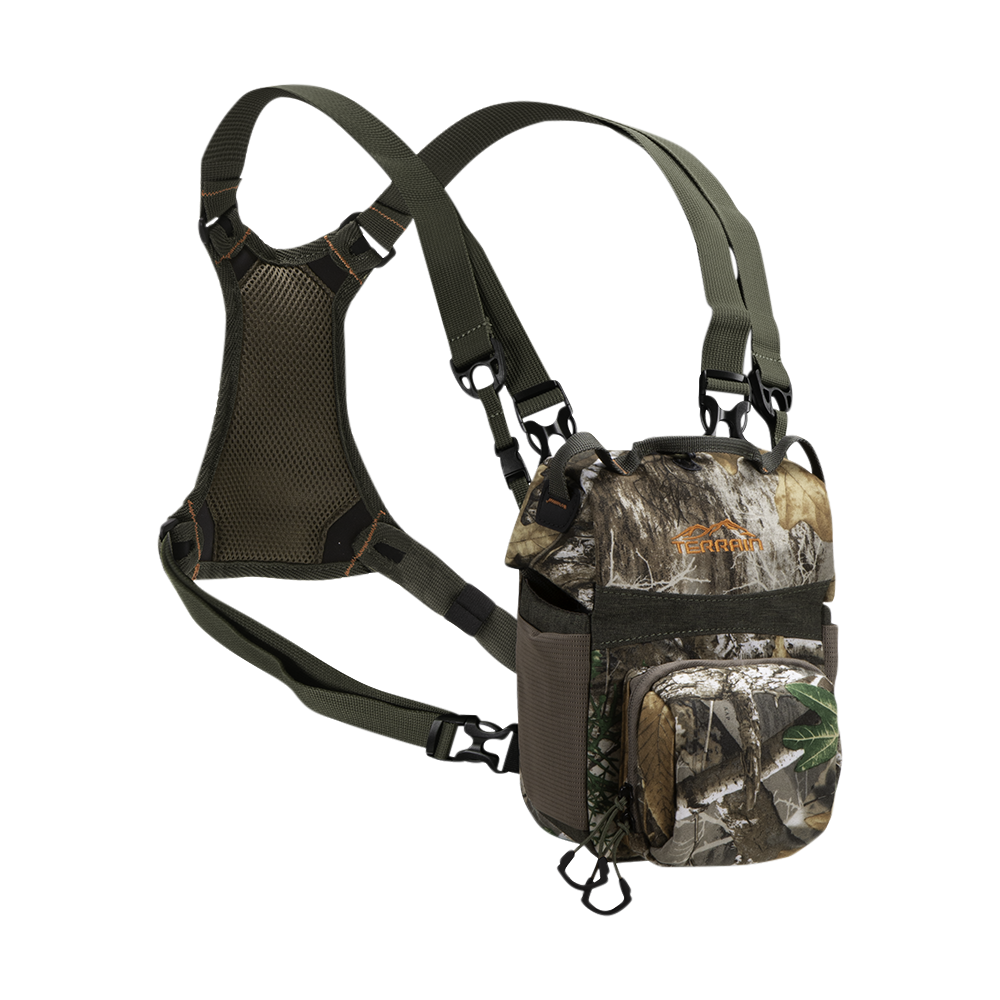 Terrain 19220 Mesa Deluxe Bino Pack Realtree Edge Back Harness Magnetic Closure