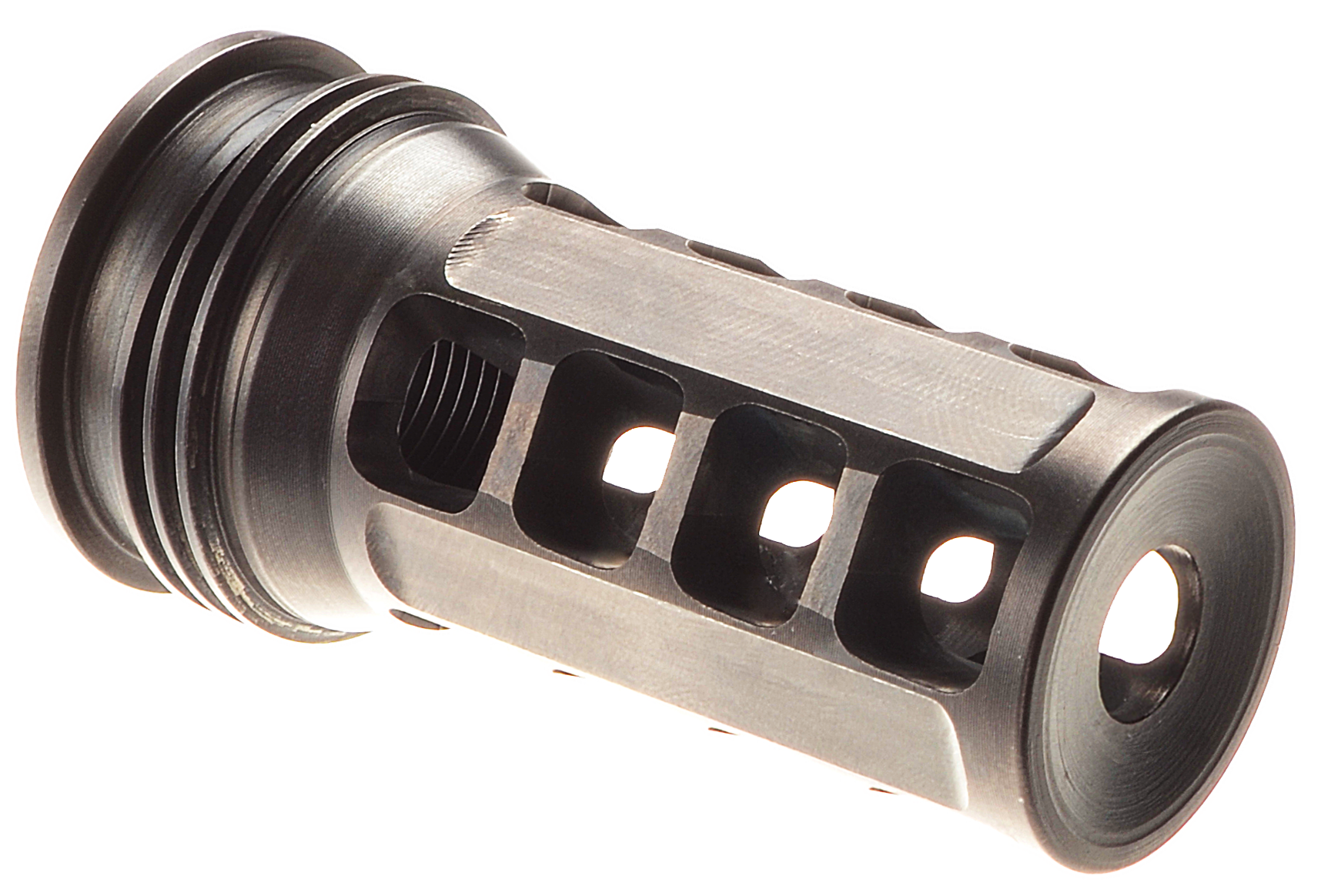 Huxwrx 1646 QD 338 Muzzle Brake Black with 5/8"-24 tpi Threads &2.30" OAL for 338 Cal AR-Platform