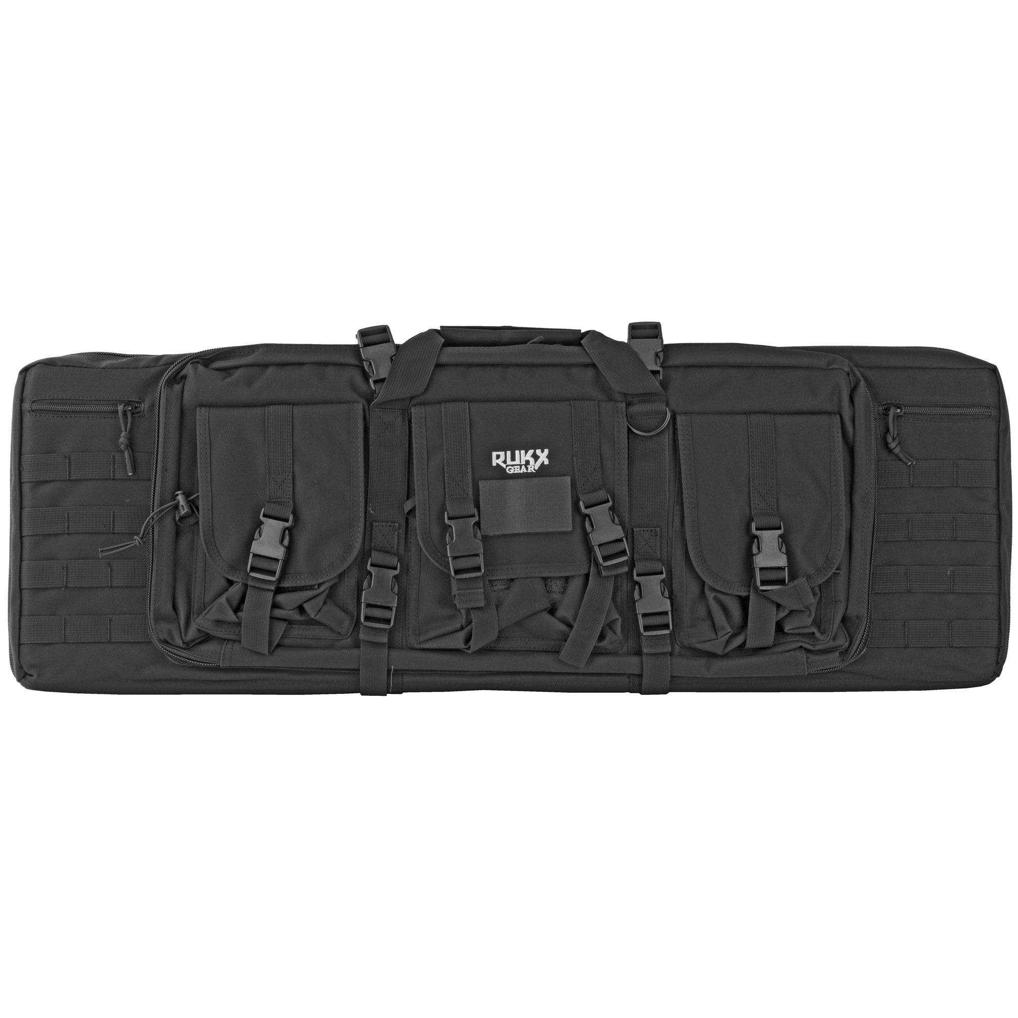 Rukx Gear ATICT36DGB Tactical Double Gun 36" Water Resistant Black 600D Polyester with Non-Rust Zippers Holds up to 2 Rifles