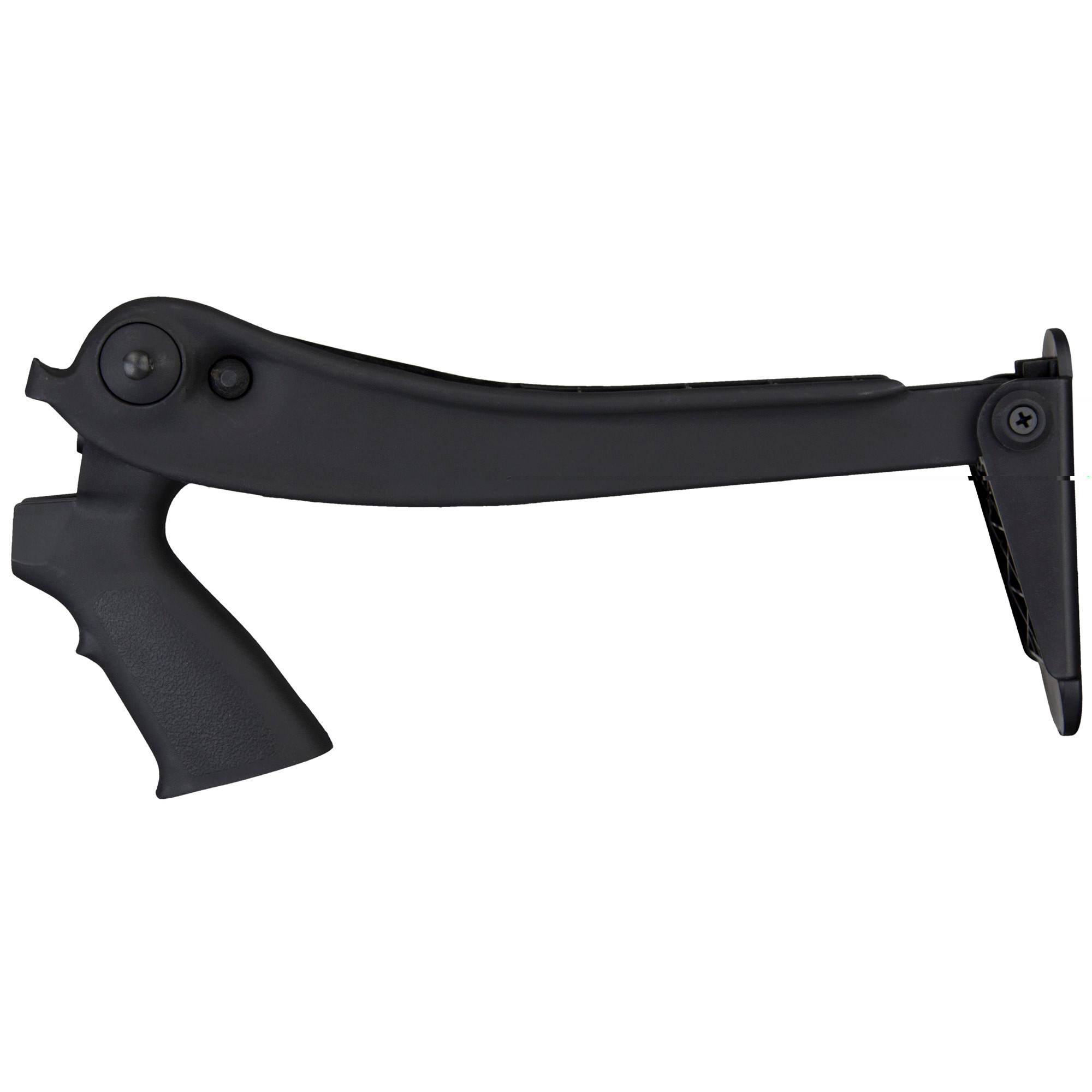 Advanced Technology Tactical Top Folding Stock with Pistol Grip Remington 870, Mossberg 500, 590, 835, Winchester 1200, 1300 12 Gauge Polymer Black