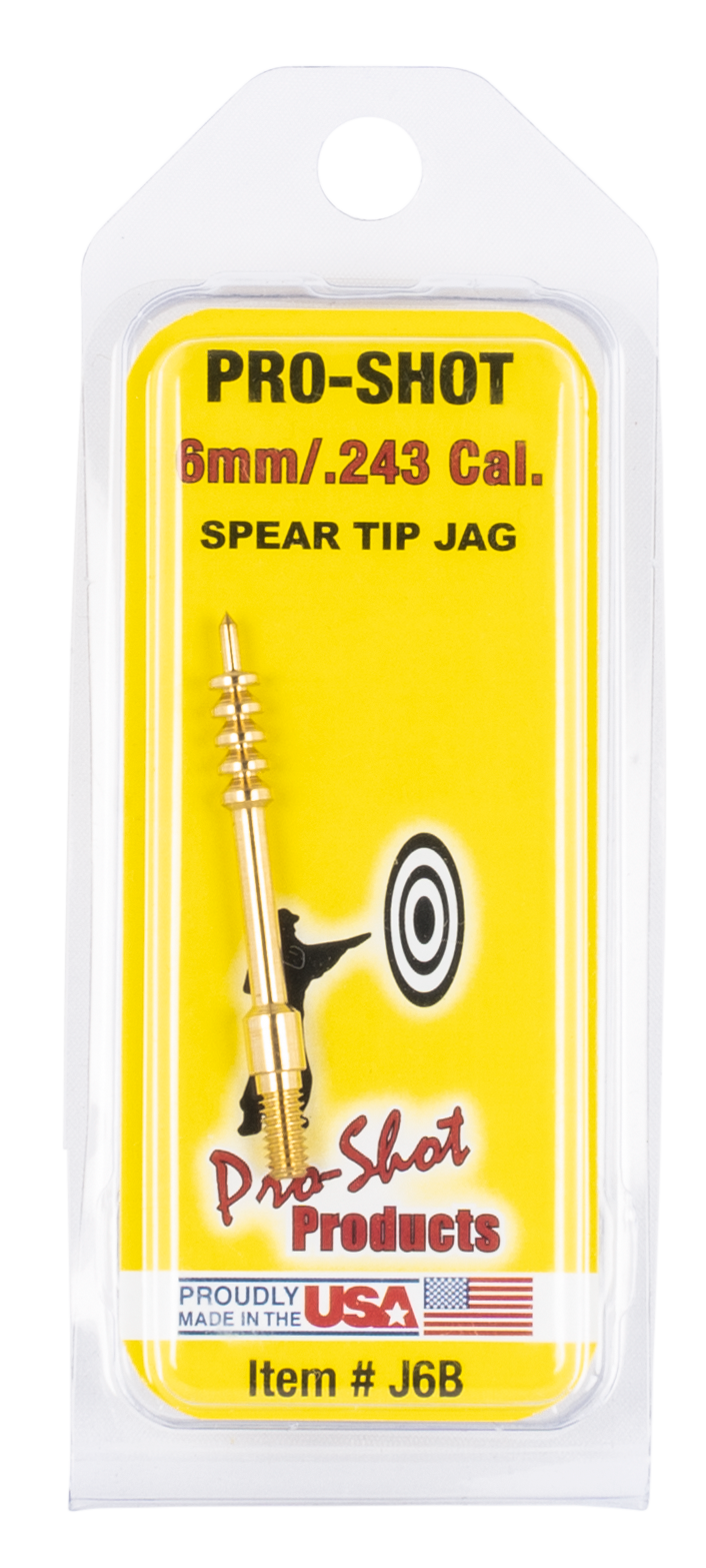Pro-Shot Spear Tipped Cleaning Jag 6mm 8 x 32 Thread Brass