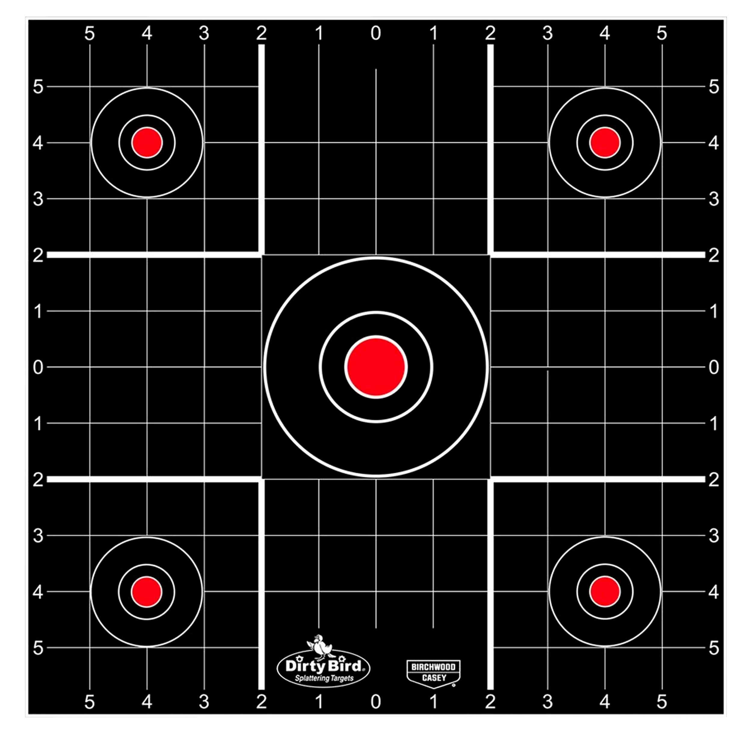 Birchwood Casey 35270 Dirty Bird Sight-In Bullseye Tagboard Target 12" 100 Per Pkg