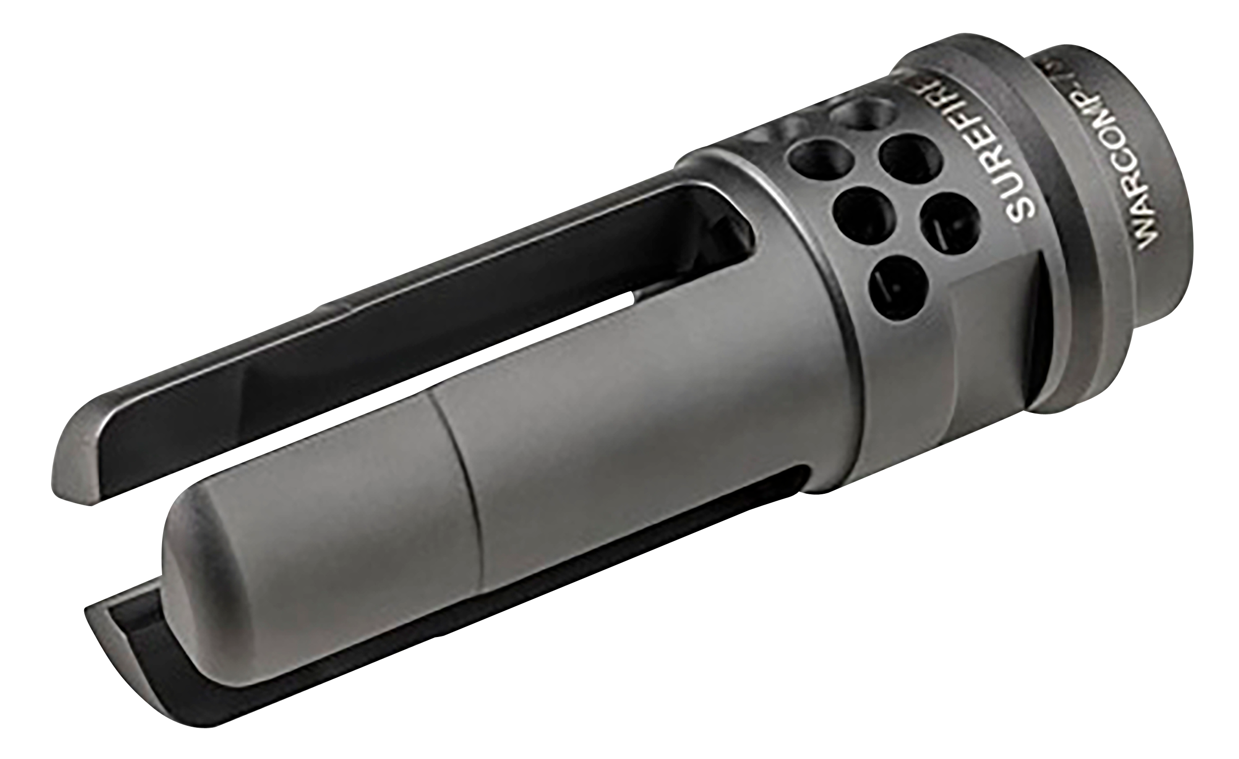 Surefire WarComp Flash Hider 762 SOCOM Suppressor Adapter AK-47 M14x1 LH Steel Matte