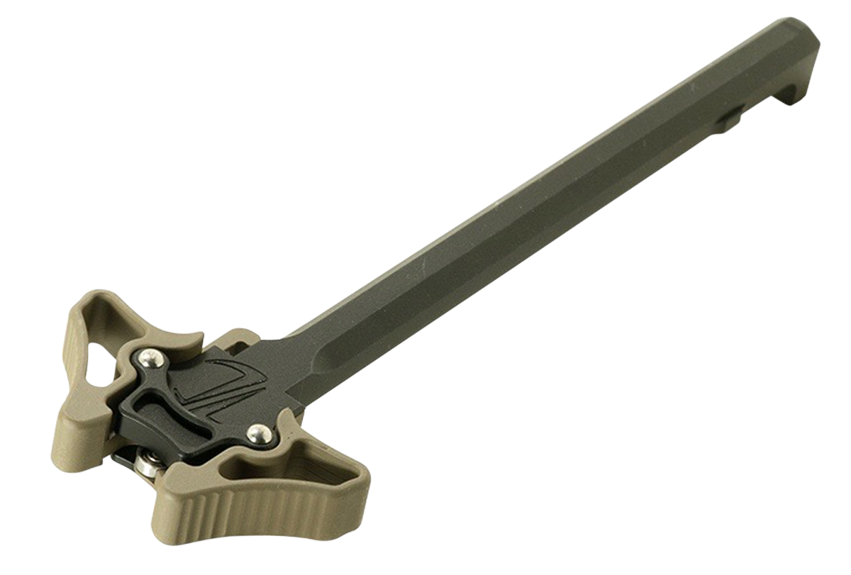 Timber Creek Outdoors EMAMBICHFDE Enforcer Mini Ambidextrous Charging Handle AR-Platform Flat Dark Earth Cerakote Aluminum