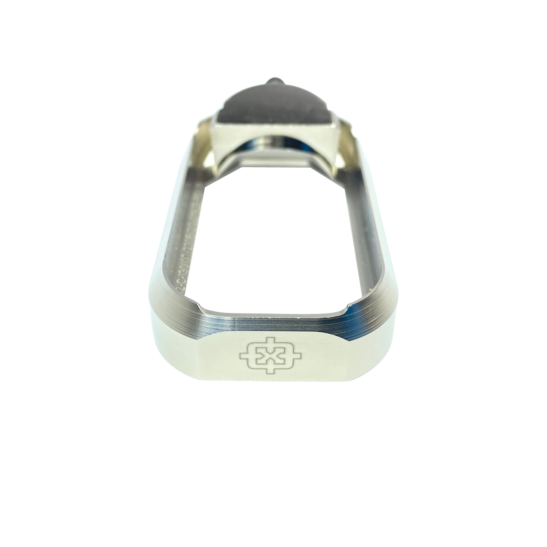 Cross Armory CRGFMWSV Flared MagwellCompatible w/Glock Gen1-3 Silver Anodized Aluminum