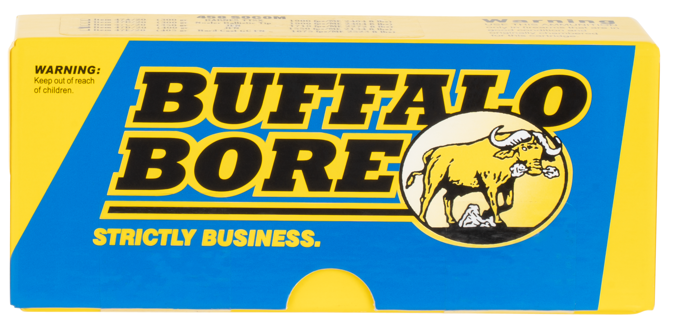Buffalo Bore Ammunition 458 SOCOM 400 Grain Jacketed Flat Nose 20RD