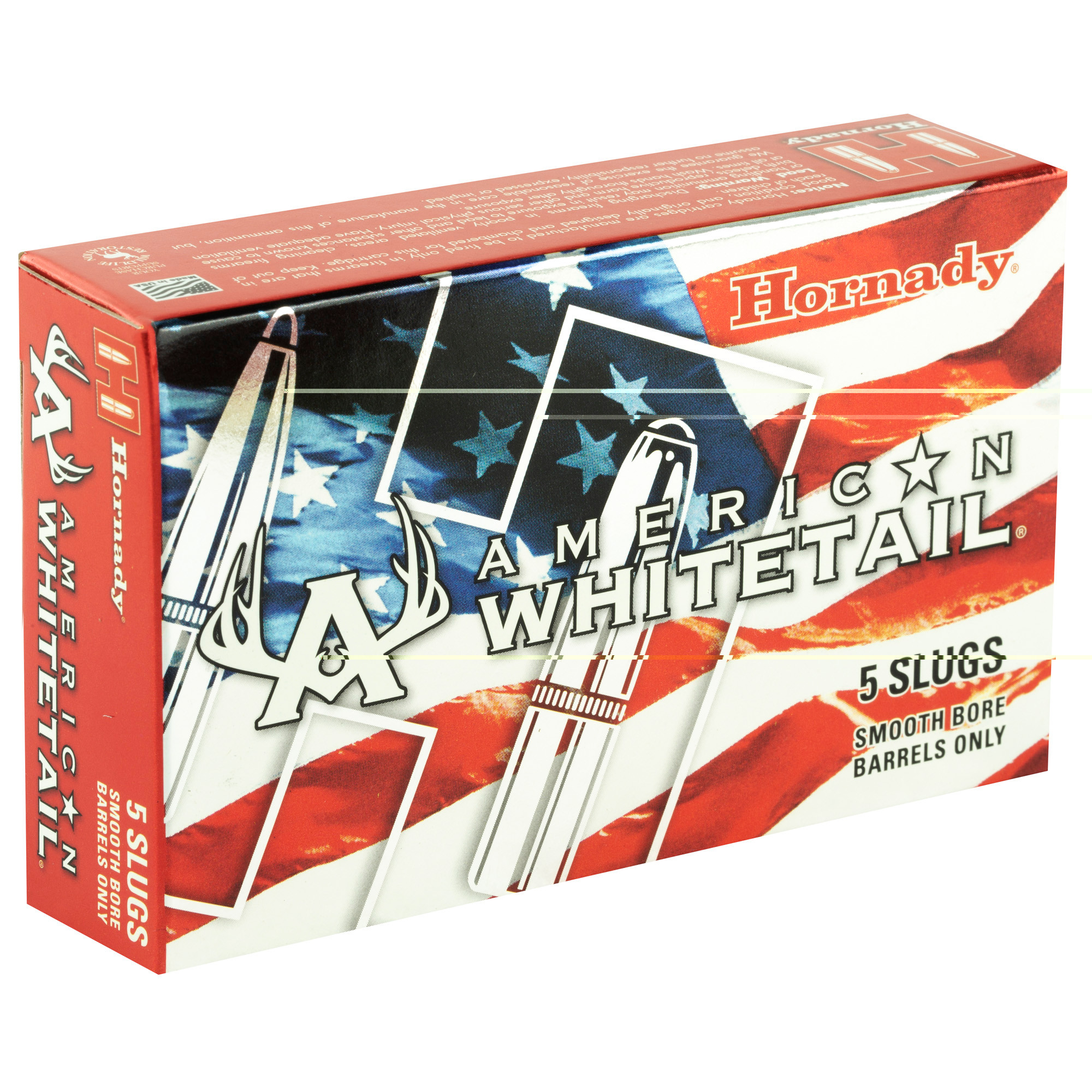 Hornady American Whitetail Ammunition 12 Gauge 2-3/4" 1 oz Rifled Slug Box of 5