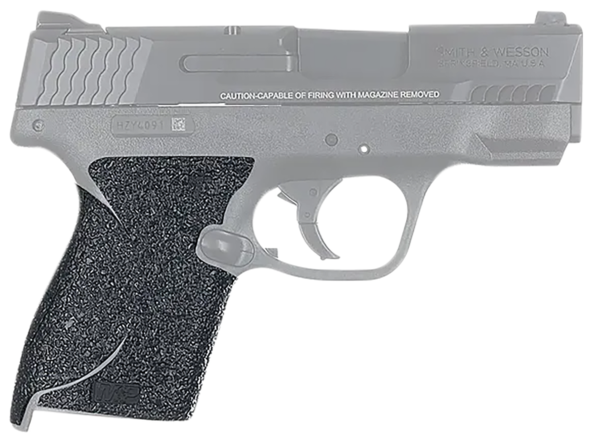 Talon Grips EV05R Adhesive GripTextured Black Rubber, Fits S&W Shield, M2.0