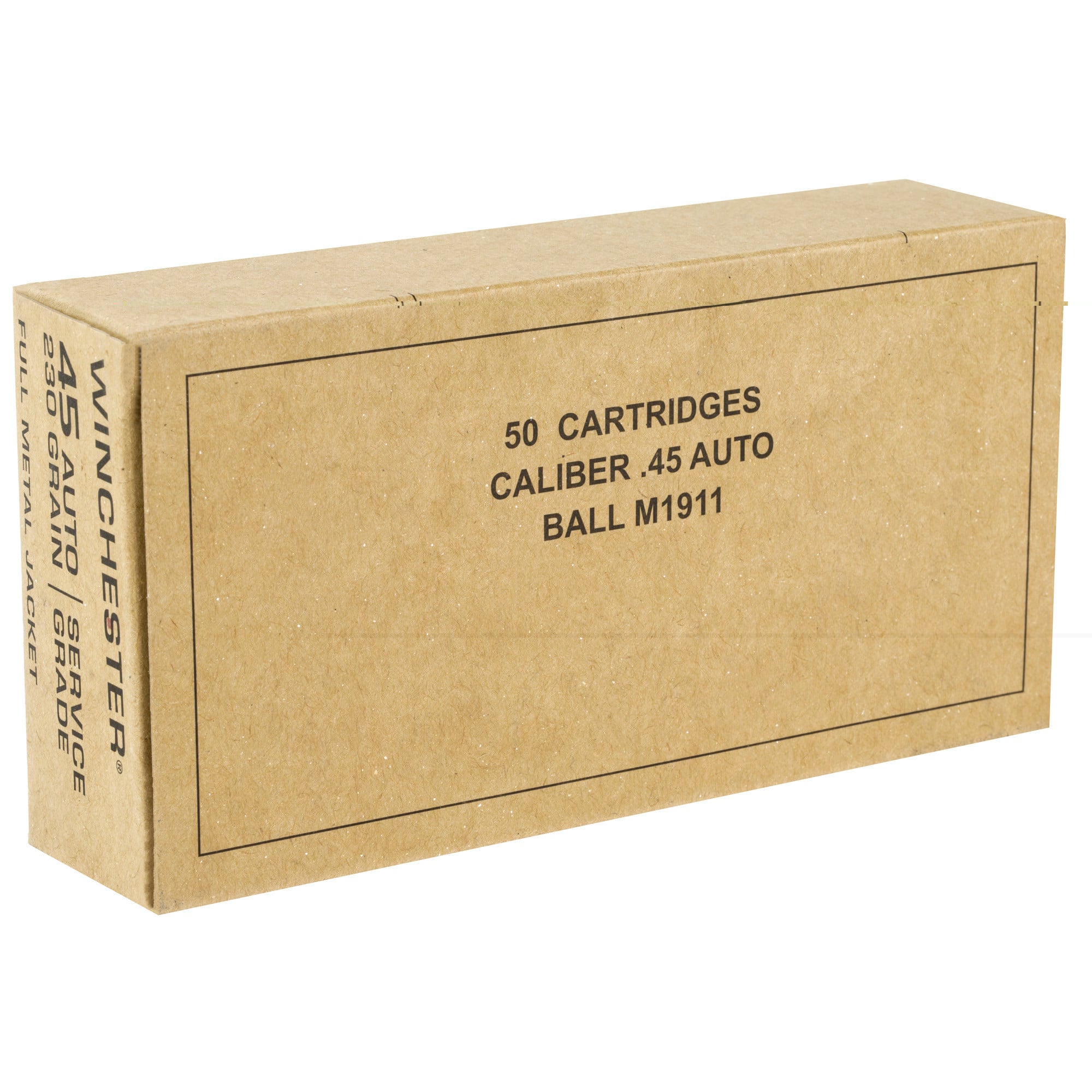 Winchester Ammo SG45W USA Service Grade 45 ACP 230 gr FMJ50 Bx/10 Cs
