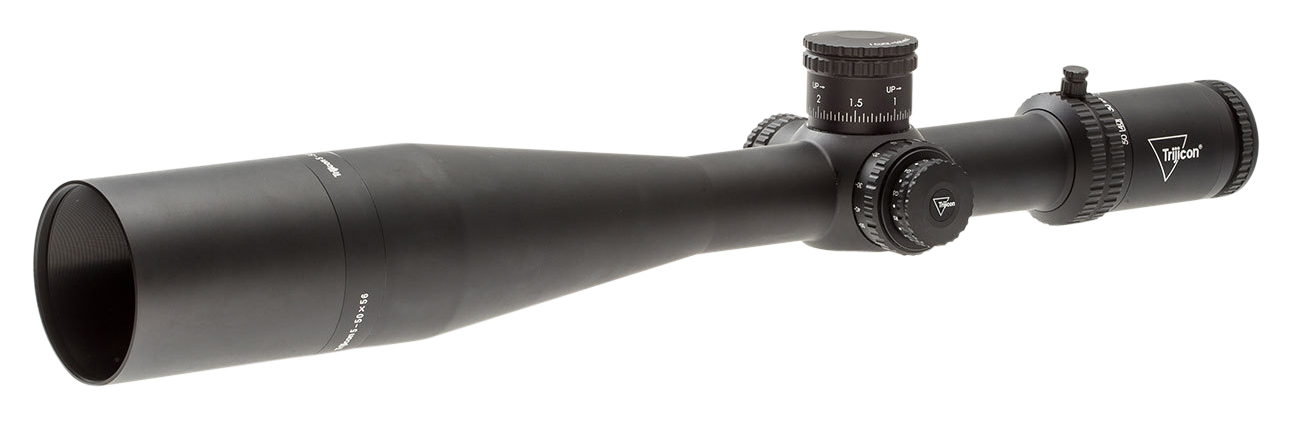 Trijicon 5-50x56 Tenmile 34mm Rifle Scope Matte Black, MRAD Center Dot w/ Wind Holds (Red / Green), SF