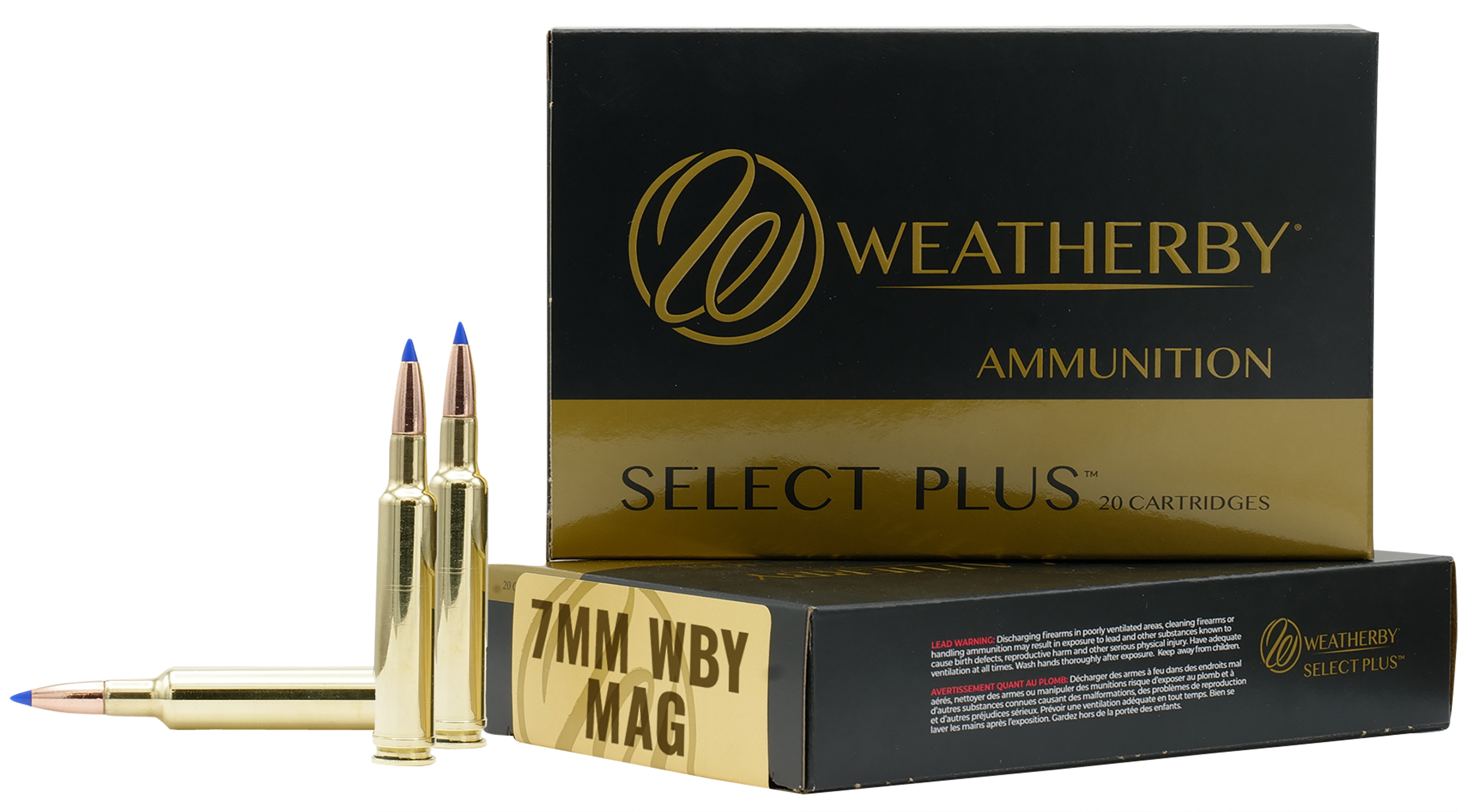 Weatherby N7MM160PT Select Plus7mm Wthby Mag 160 gr 3200 fps Nosler Spitzer Partition (SPT) 20 Bx/10 Cs