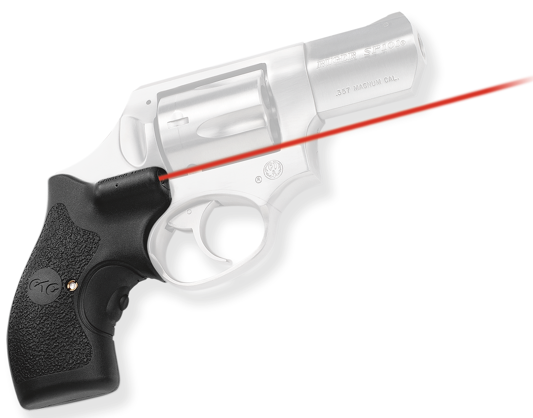 Crimson Trace LG111 Lasergrips5mW Red Laser with 633nM Wavelength & Black Finish for Ruger SP101