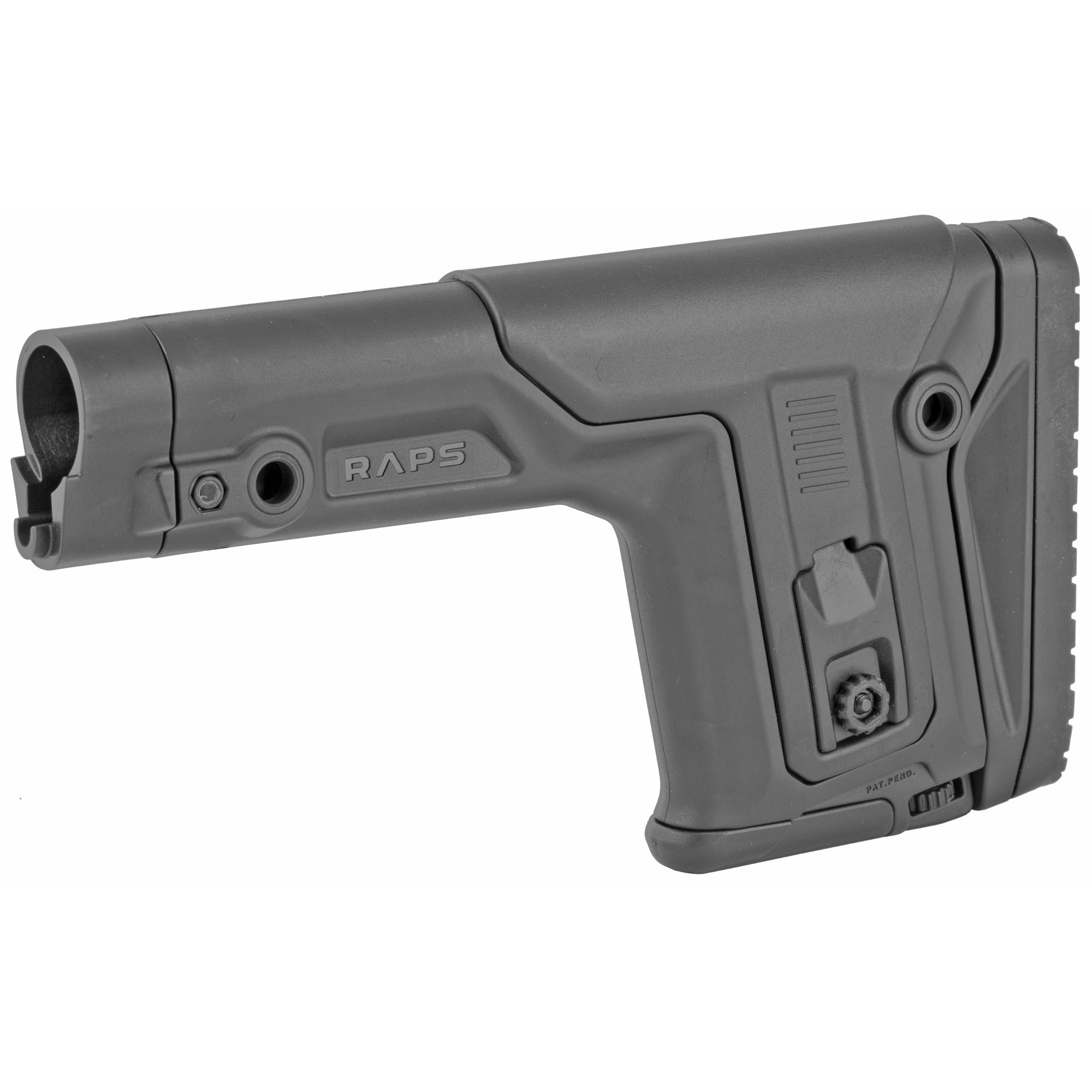 FAB Defense FXRAPS RAPS Precision made of Synthetic Material with Matte Black Finish, Adjustable Cheekrest, Rubber Butt Pad & Picatinny Rail for AR-Platform