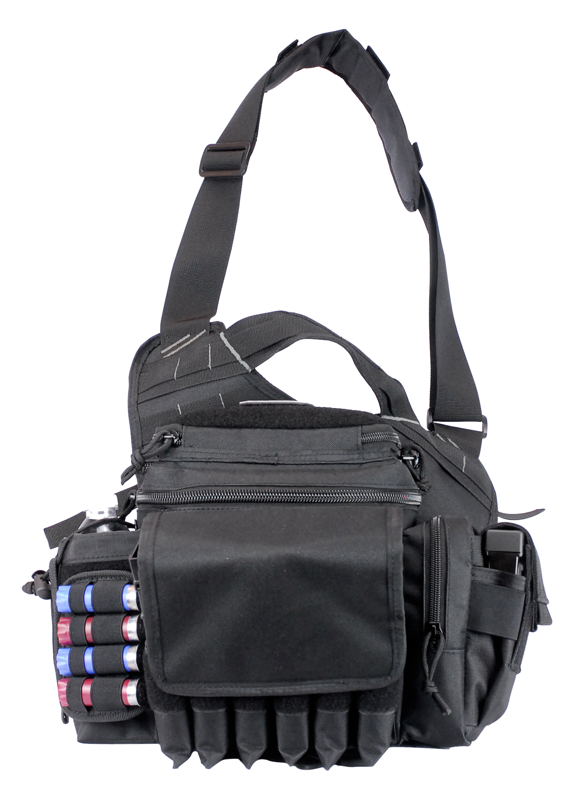 GPS Bags 1180RDPB Rapid Deployment Sling Pack Large Black 600D Polyester with Removeable Handgun Holster, External Pockets & Internal Storage Compartment